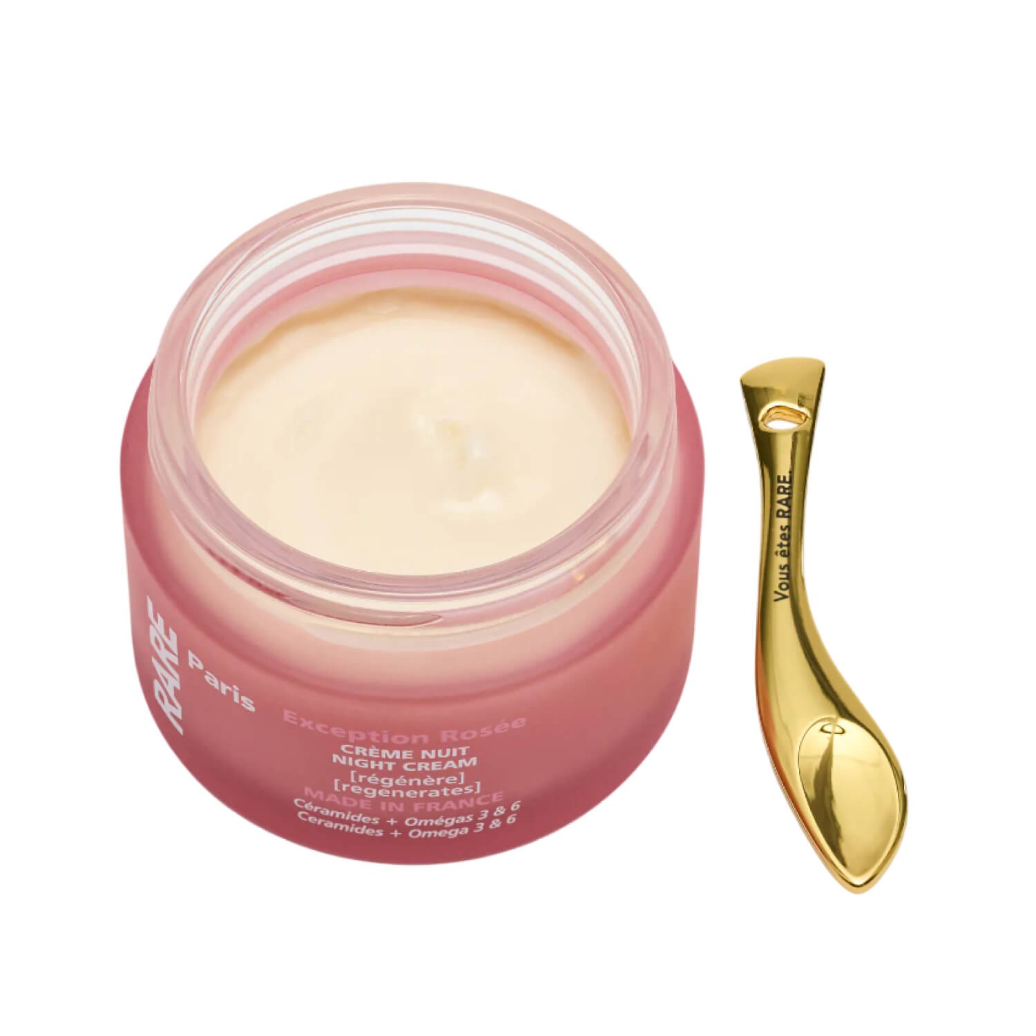 Восстанавливающий ночной крем для лица с церамидами, Омега 3 и 6 Rare Paris Exception Rosée Night Cream