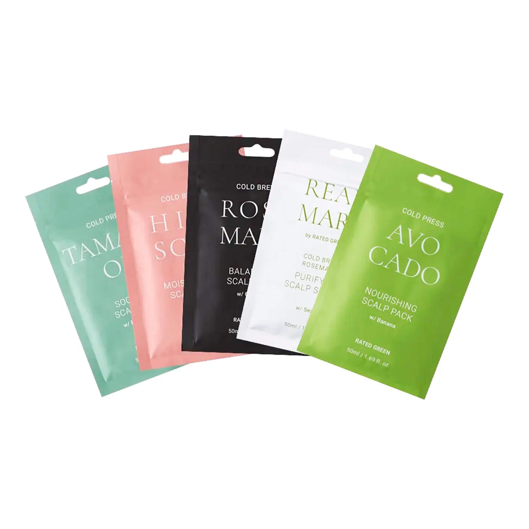 Rated Green Набор масок для кожи головы