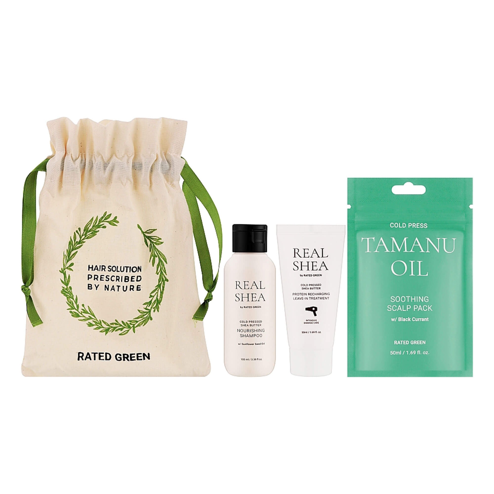 Набір мініатюр для волосся Rated Green Real Shea Mini Set