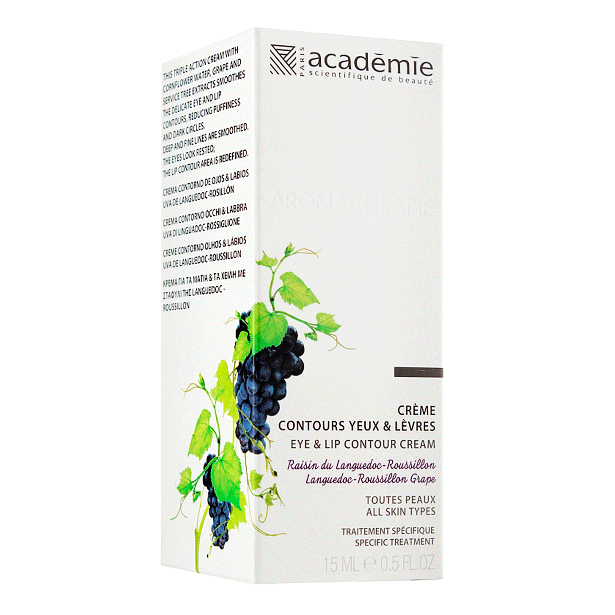 Крем-догляд для очей та губ Academie Eye & Lip Contour Cream