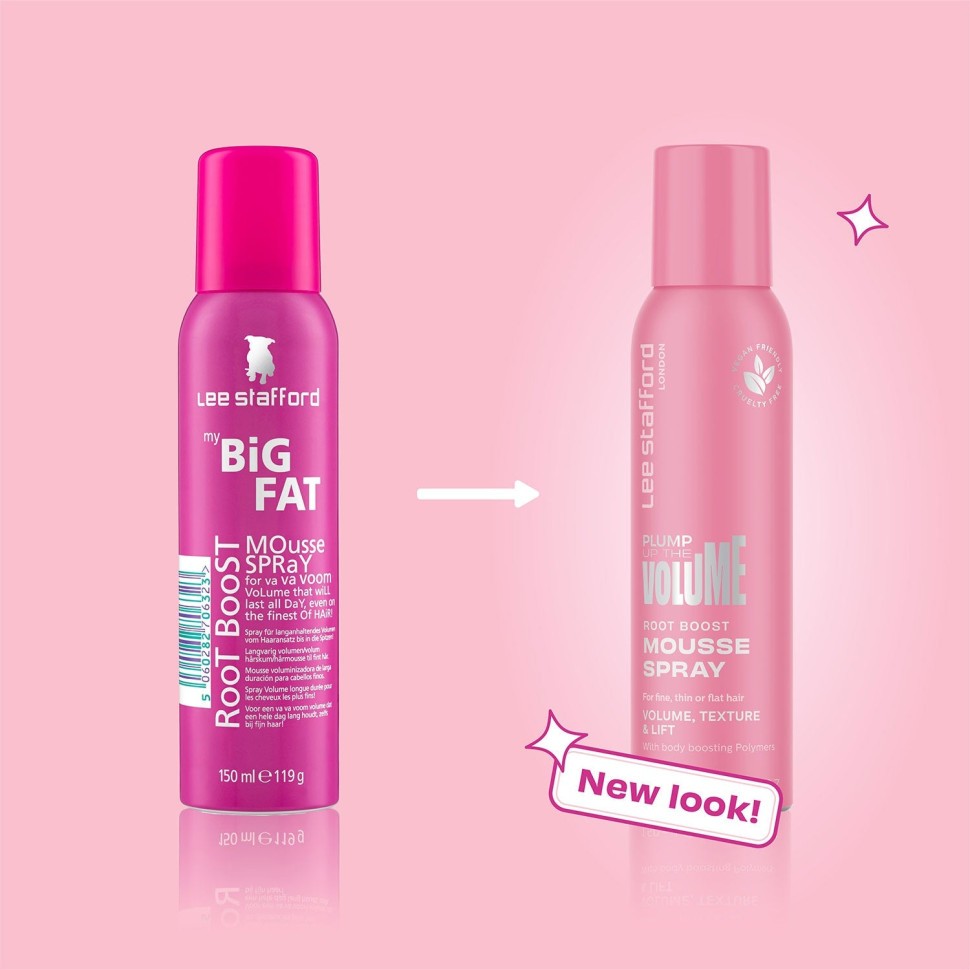 Мус для коренів волосся для надання об'єму Lee Stafford Plump Up The Volume Root Boost Mousse Spray