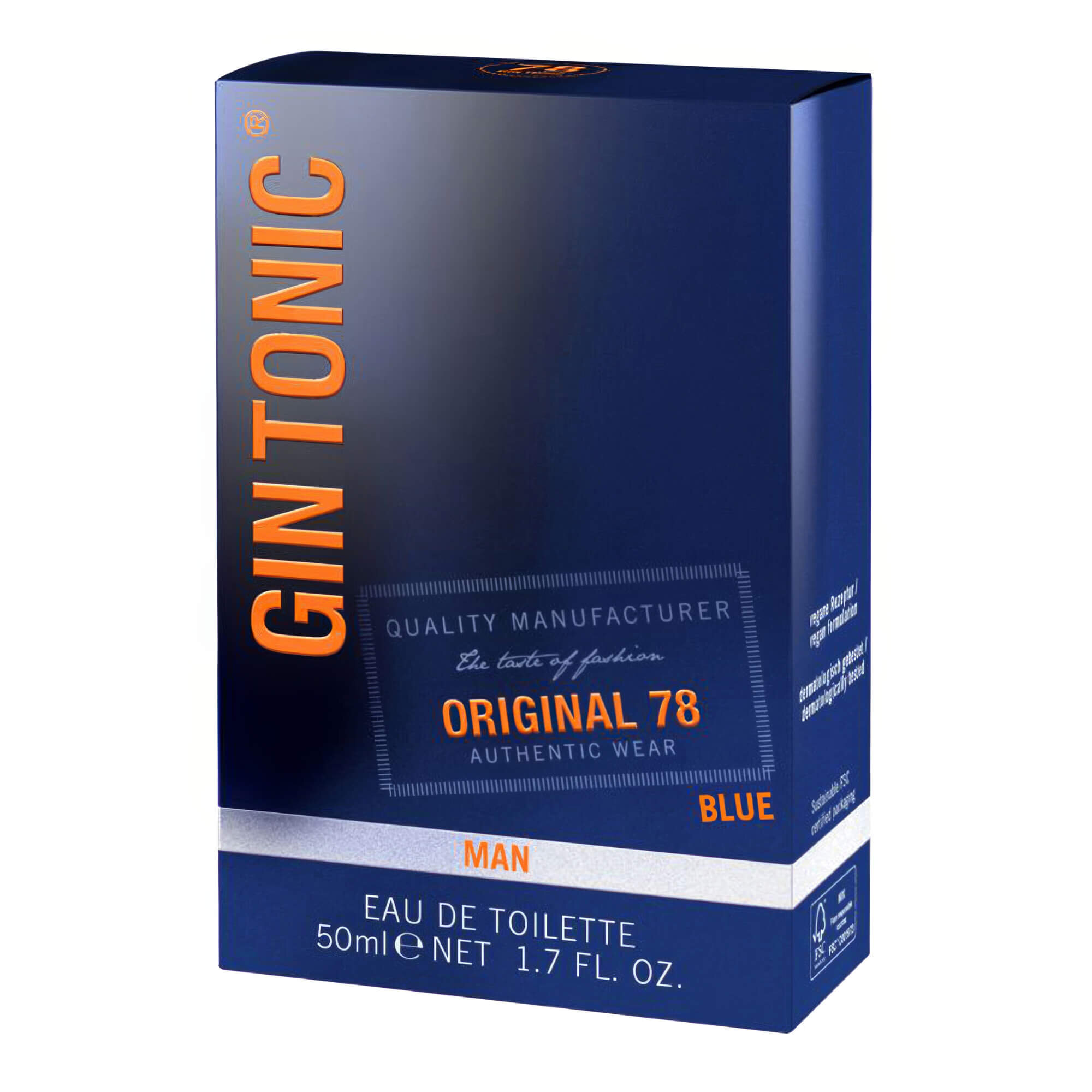 Парфюмерная вода для мужчин GIN TONIC Man Original 78 Blue
