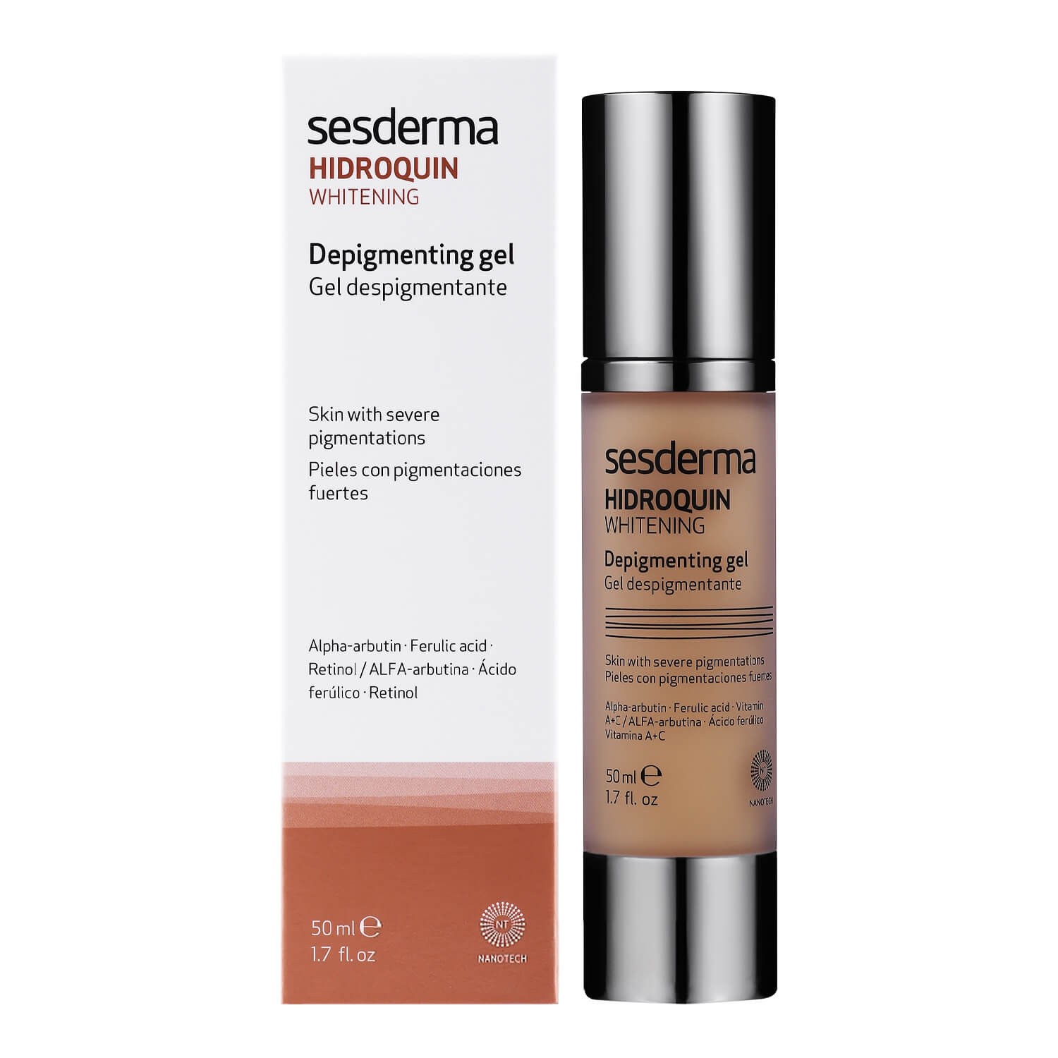 sesderma hidroquin whitening депигментирующий гель
