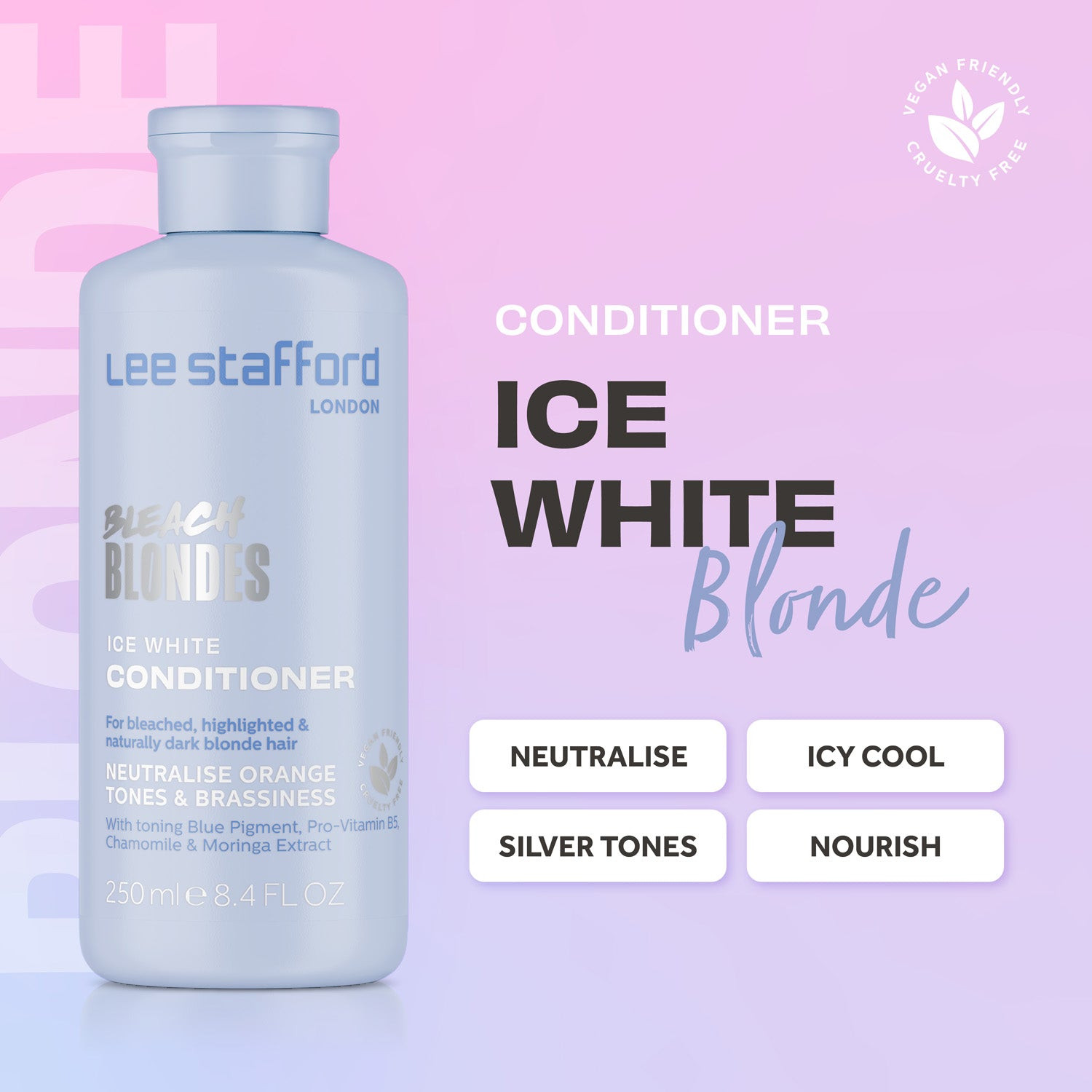 Кондиціонер для волосся Lee Stafford Bleach Blondes Ice White Conditioner