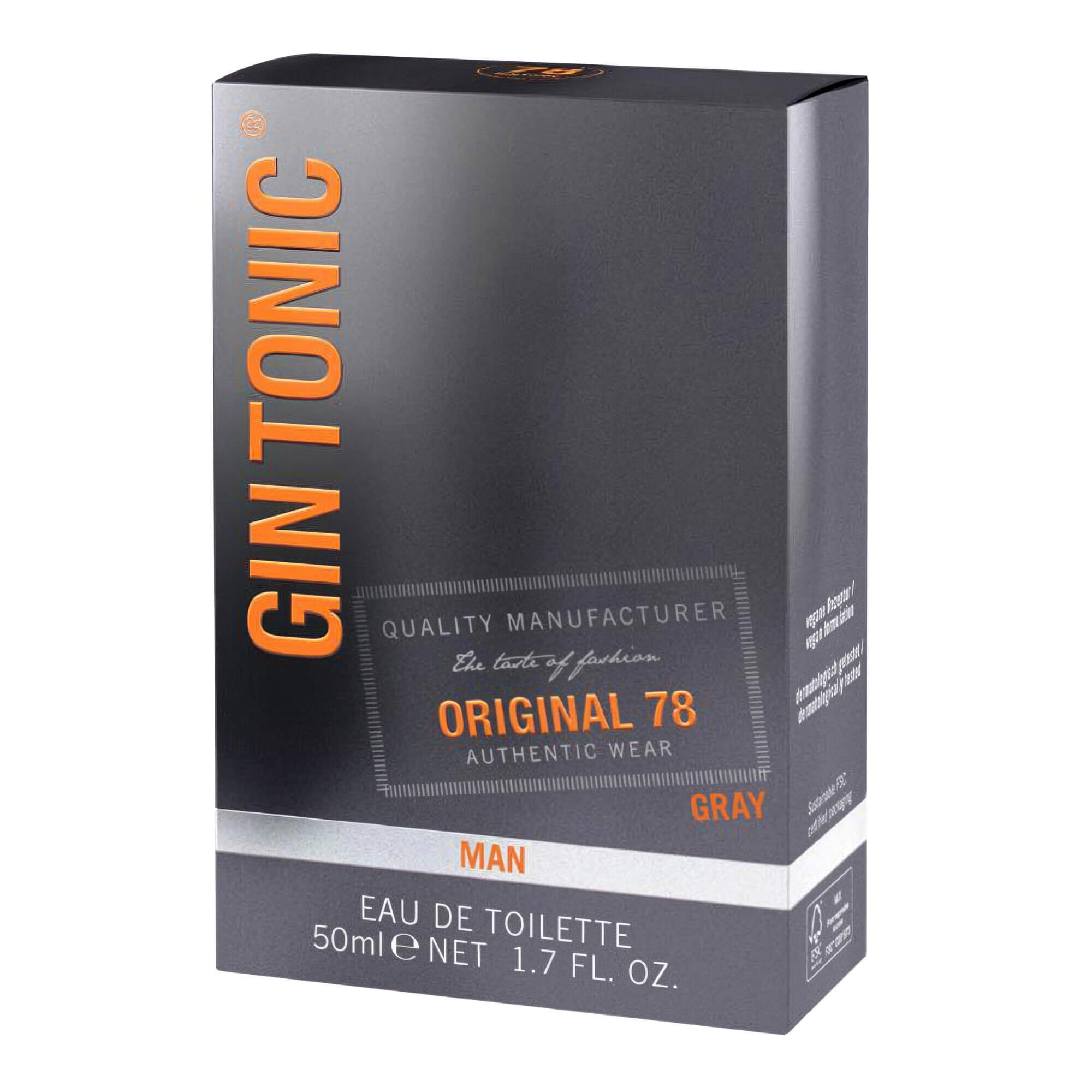Парфюмерная вода для мужчин GIN TONIC Man Original 78Gray