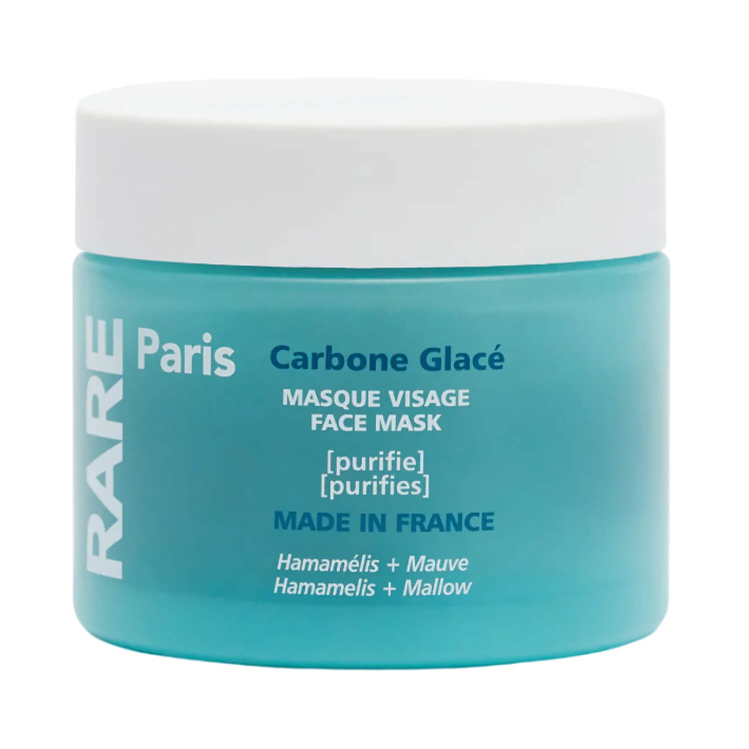Rare Paris Carbone Glacé Deep Cleaning Mask - Маска для глубокого очищения кожи лица с гамамелисом и экстрактом мальвы