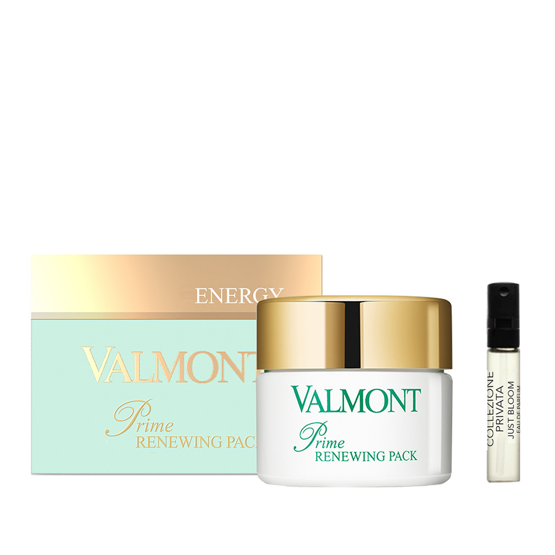 Valmont Prime Renewing Pack and Just Bloom Sample Маска "Попелюшки" + пробник парфумованої води
