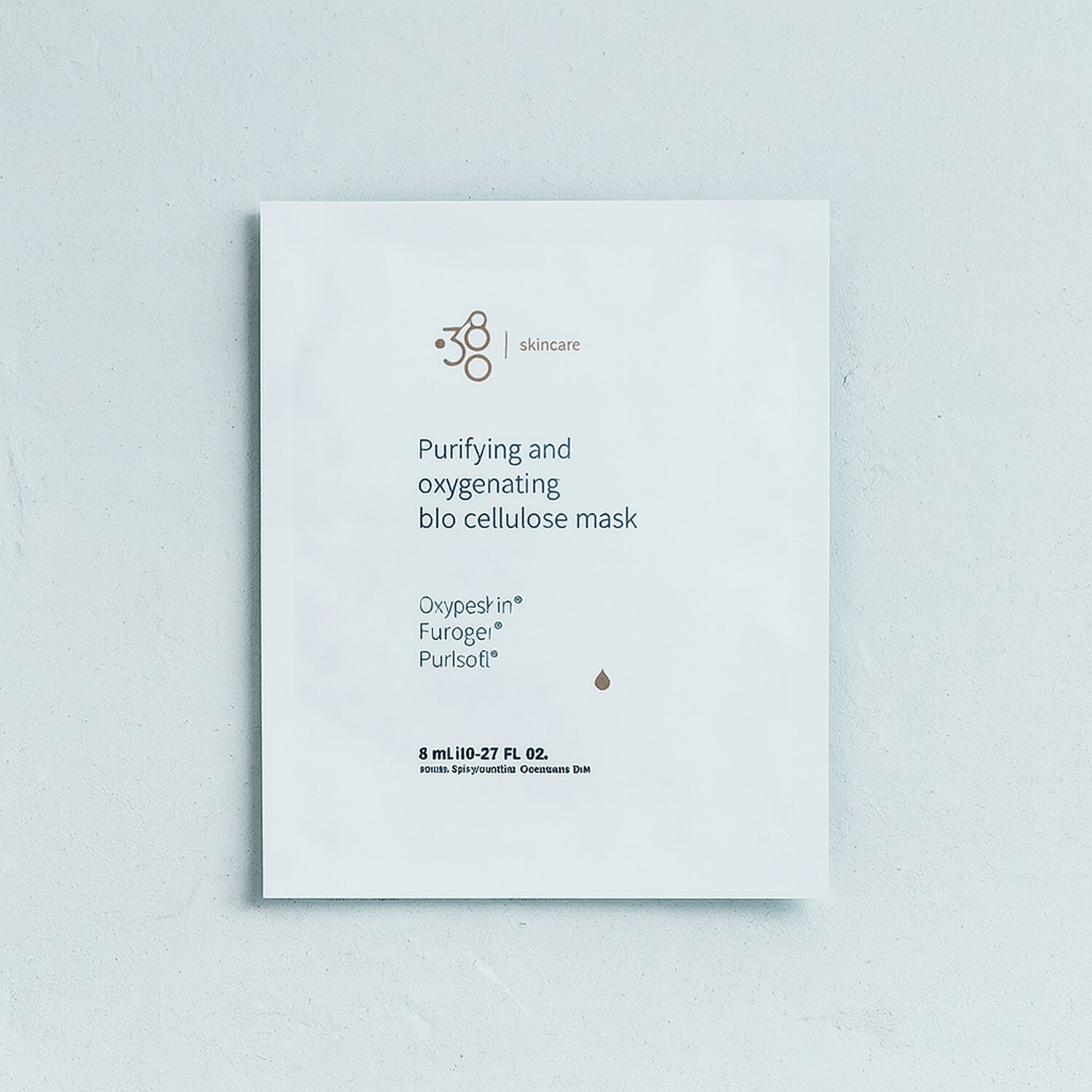 Очищающая кислородная биоцеллюлозная маска для лица 380 Skincare Purifying & Oxygenating Bio-Cellulose Mask