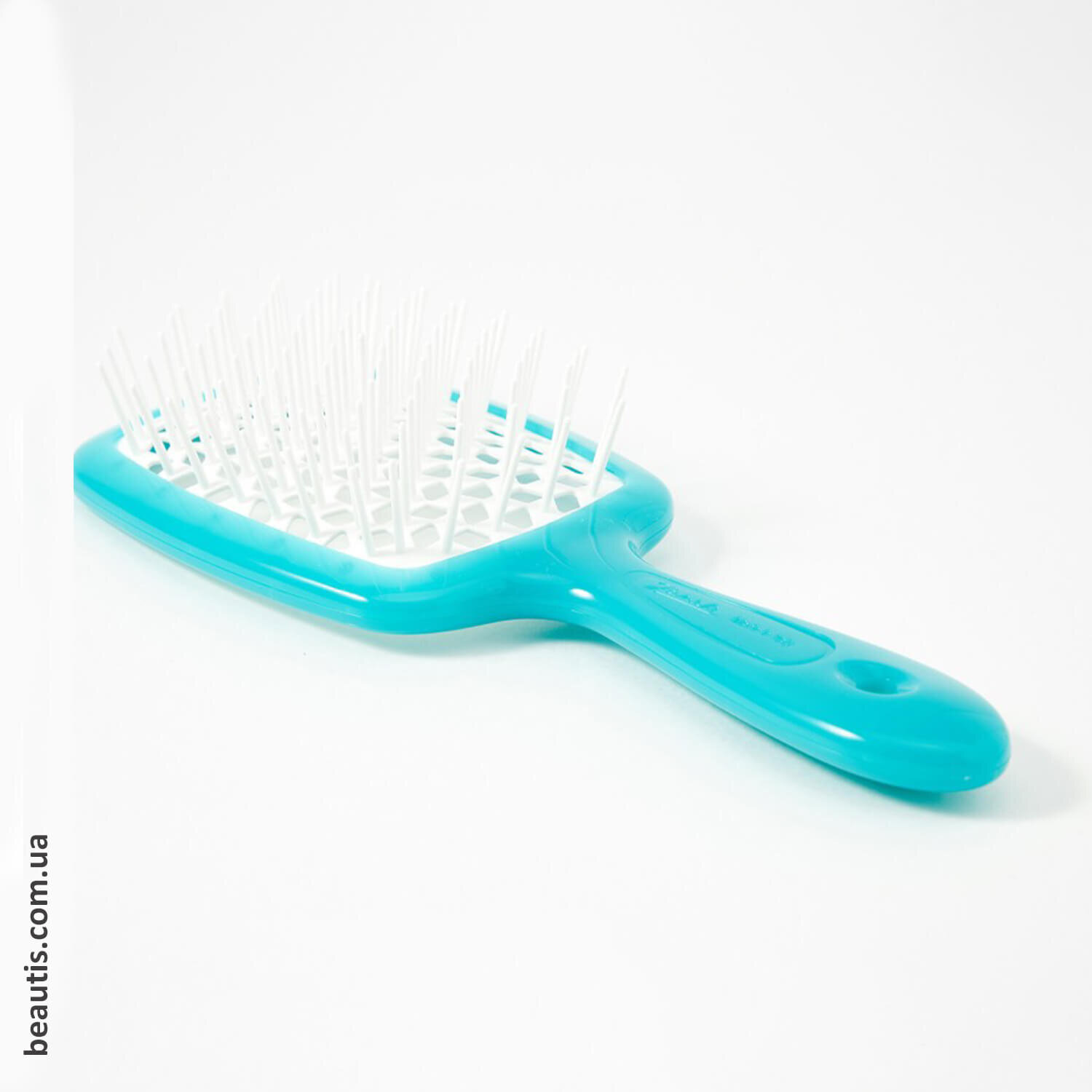 Расческа голубая с белым Janeke Superbrush Standart Blue