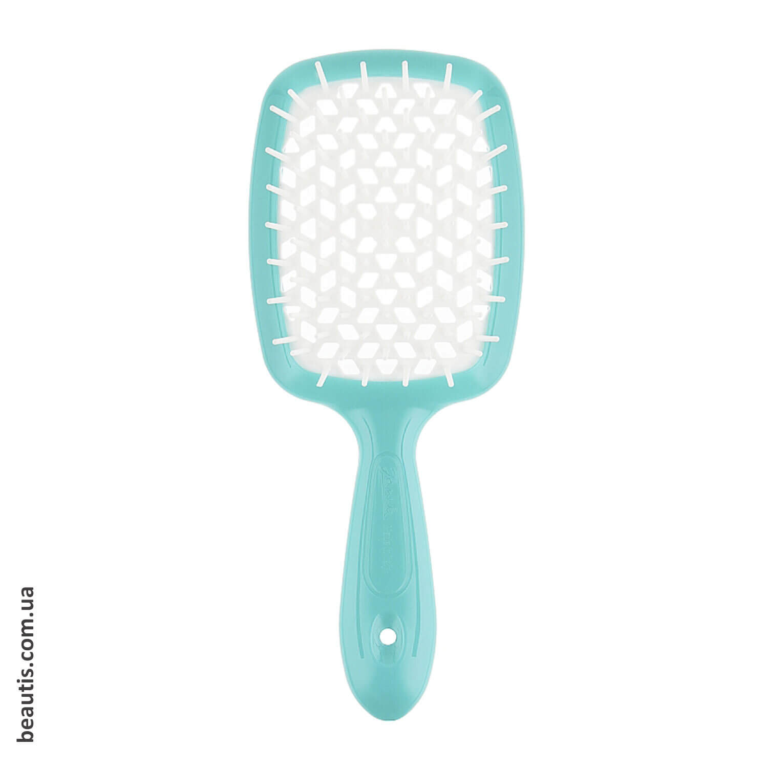 Расческа голубая с белым Janeke Superbrush Standart Blue