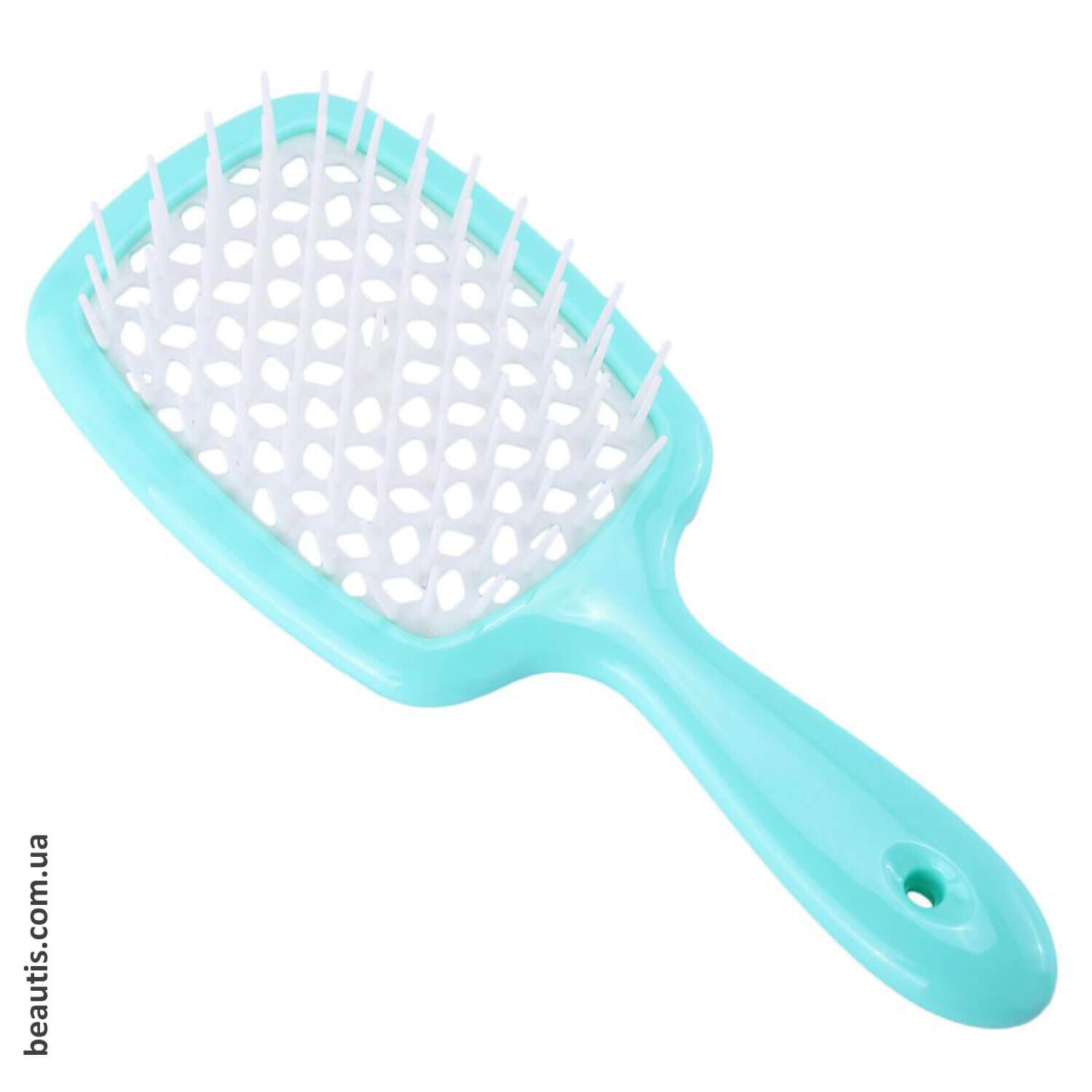 Расческа голубая с белым Janeke Superbrush Standart Blue