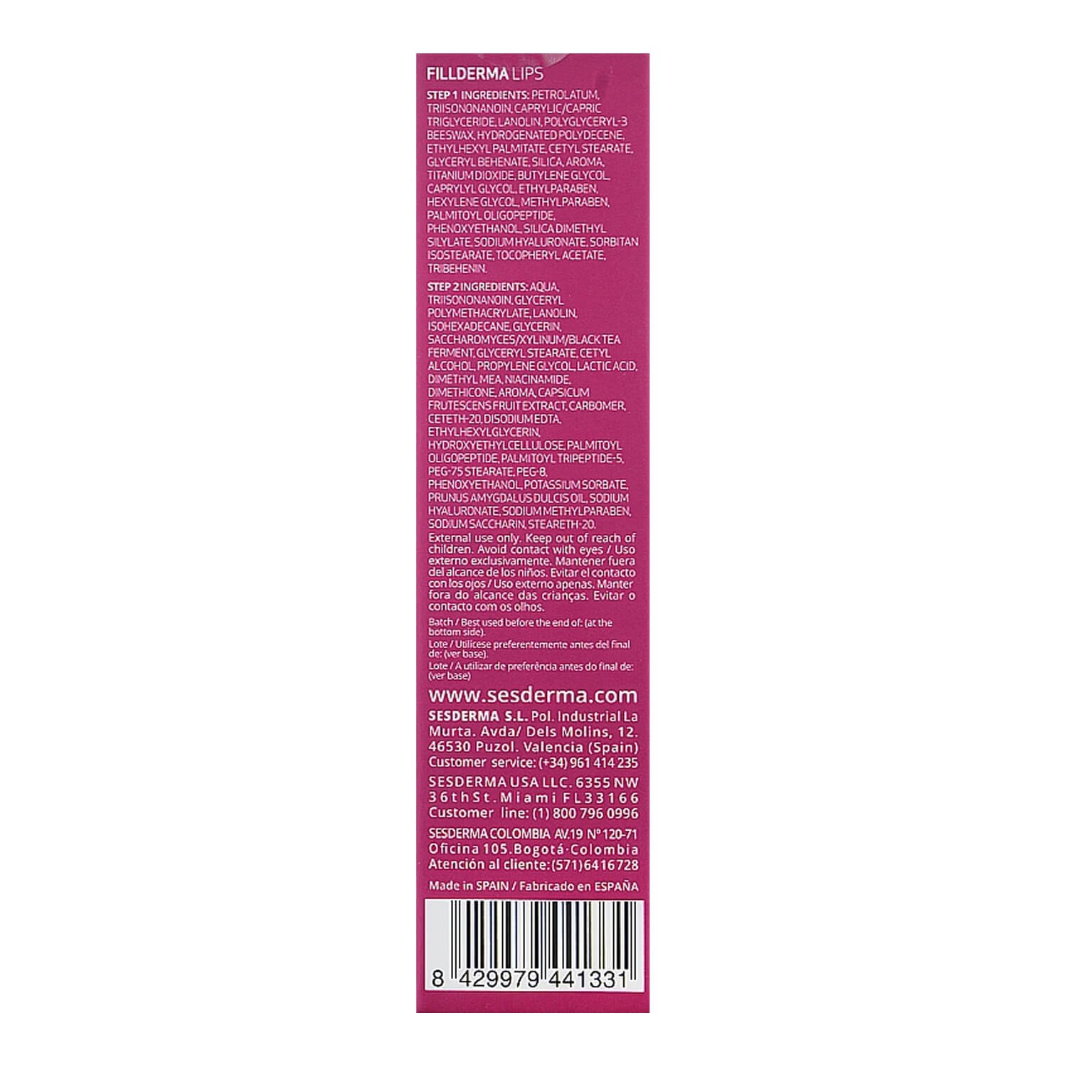 sesderma fillderma lips купить