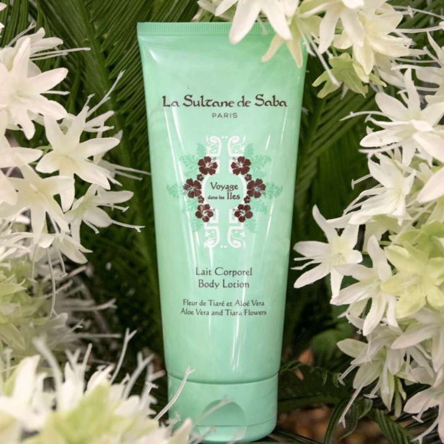 Крем для душу з ароматом тіаре та алое вера La Sultane De Saba Shower Cream Tahiti and Aloe Vera 