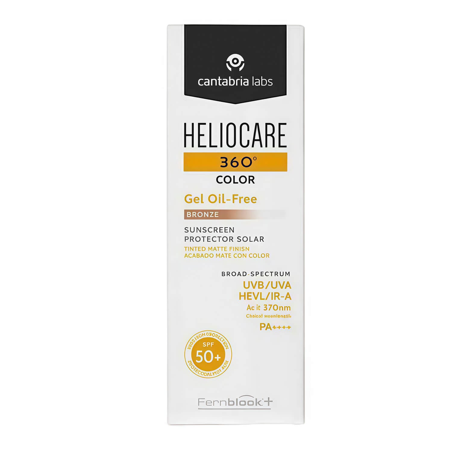 Тональний сонцезахисний гель на водній основі SPF 50+ (тон бронз) Cantabria Labs Heliocare 360º Color Gel Oil-Free Bronze Sunscreen SPF 50+ 
