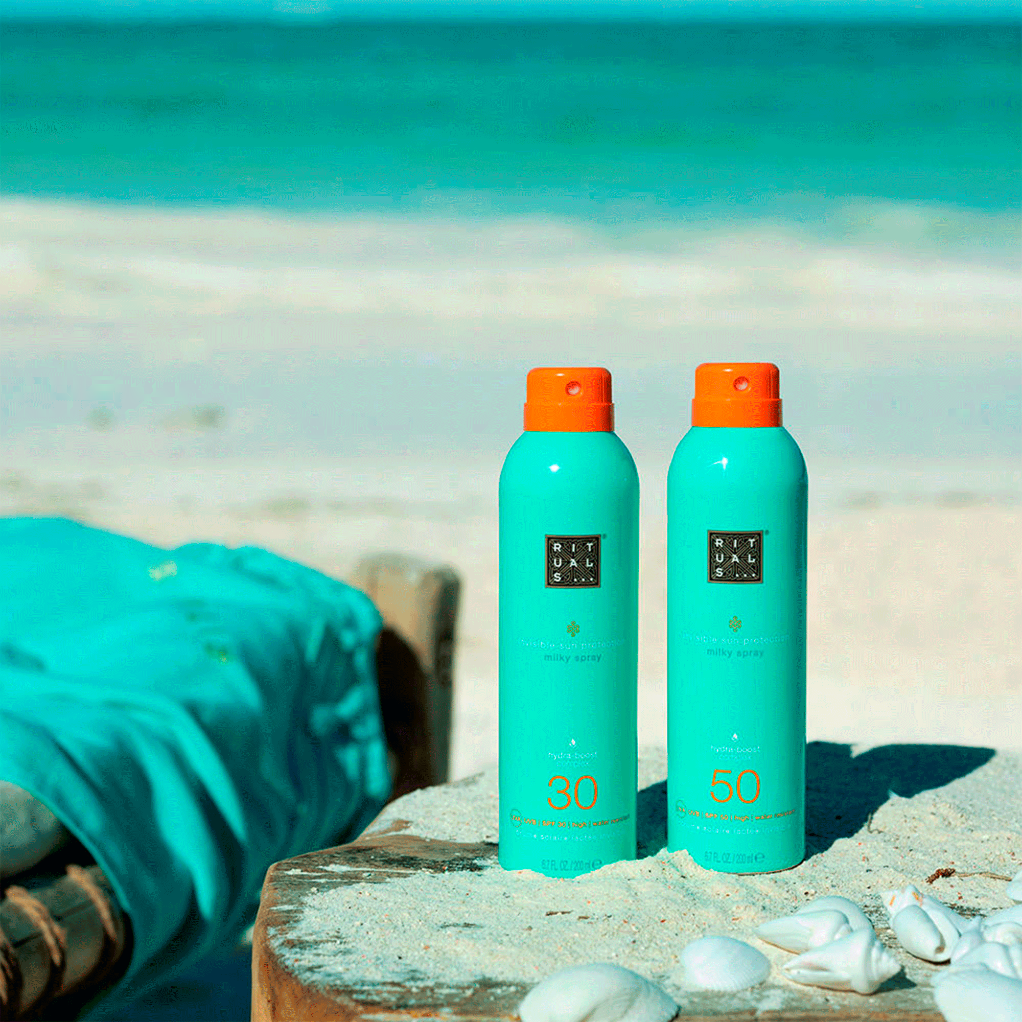 Солнцезащитный спрей-молочко для тела Rituals The Ritual of Karma Sun Protection Milky Spray SPF 50