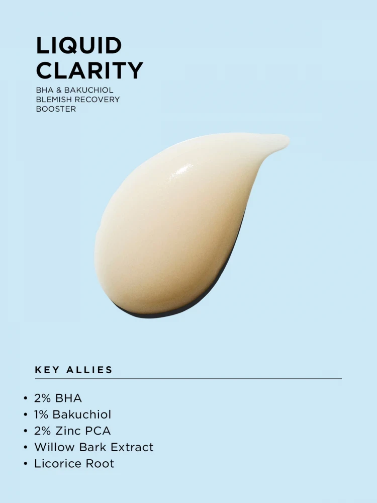 Восстанавливающая сыворотка-бустер PSA Liquid Clarity BHA and Bakuchiol Blemish Recovery Booster