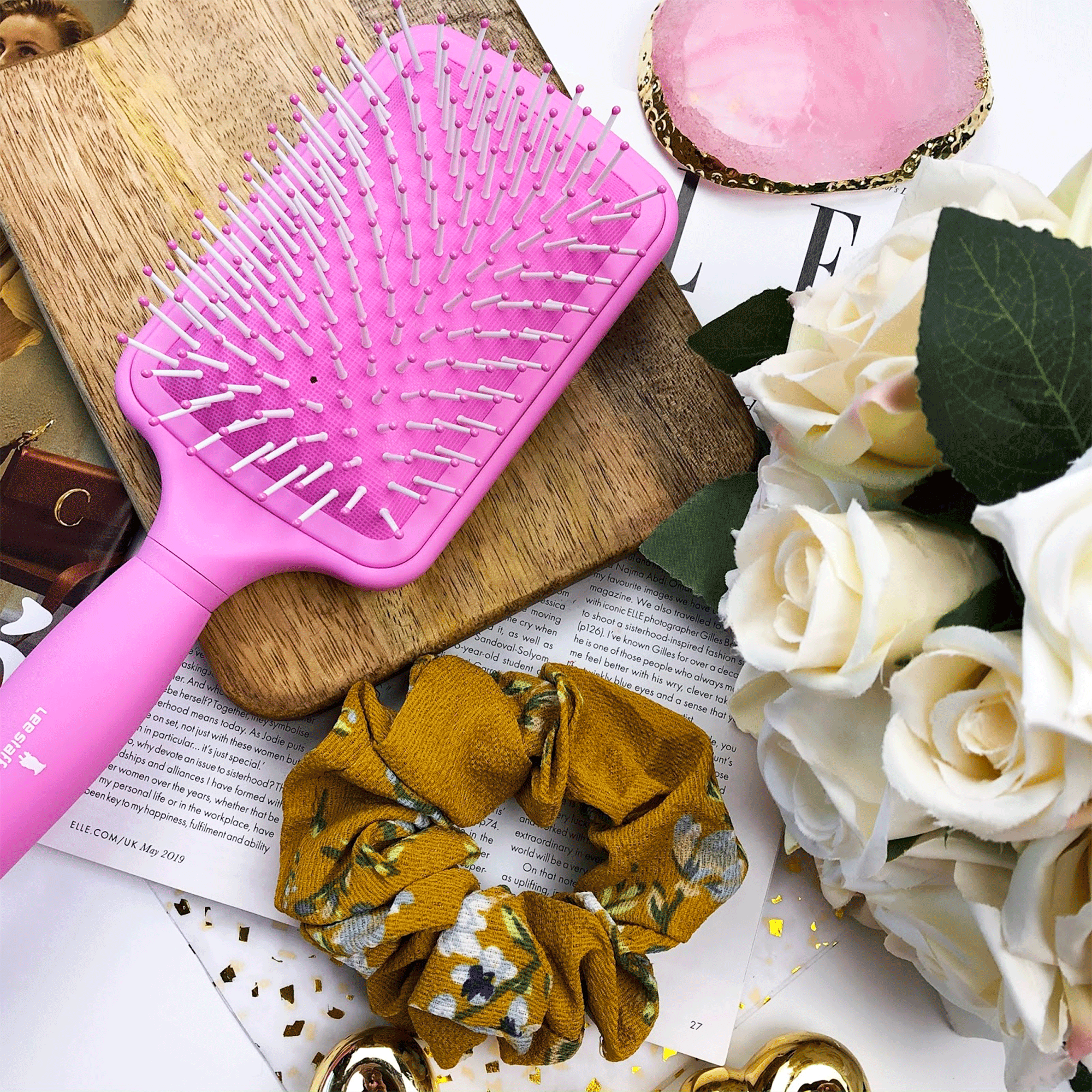 Массажная щетка для волос Lee Stafford Smooth And Polish Paddle Brush