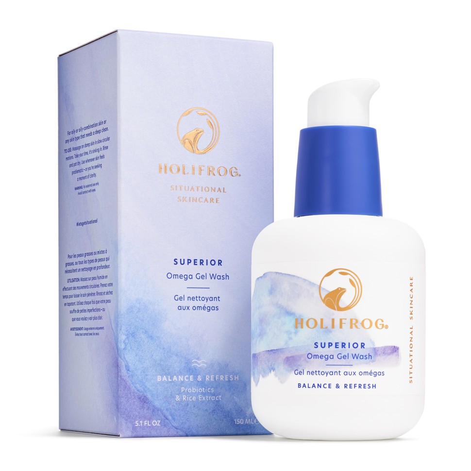 Поживний гель для вмивання з пробіотиками HoliFrog Superior Omega Nutritive Gel Wash