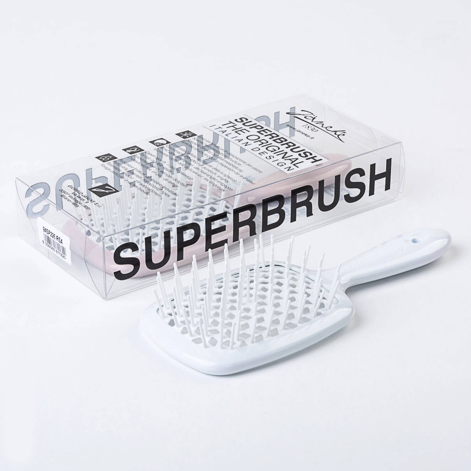 Janeke Superbrush Standart White Гребінець білий