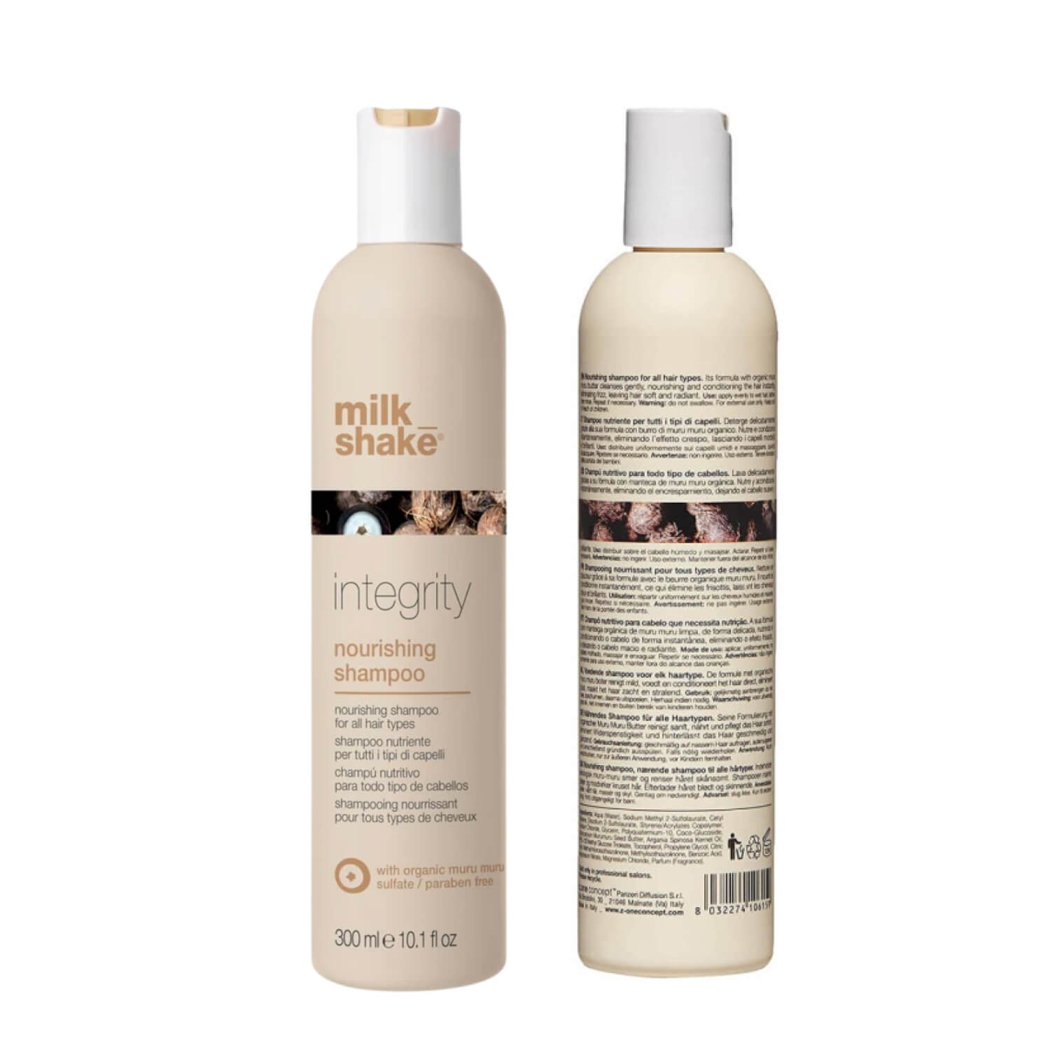 Шампунь для питания и увлажнения волос с эффектом антифриза Milk Shake Integrity Nourishing Shampoo