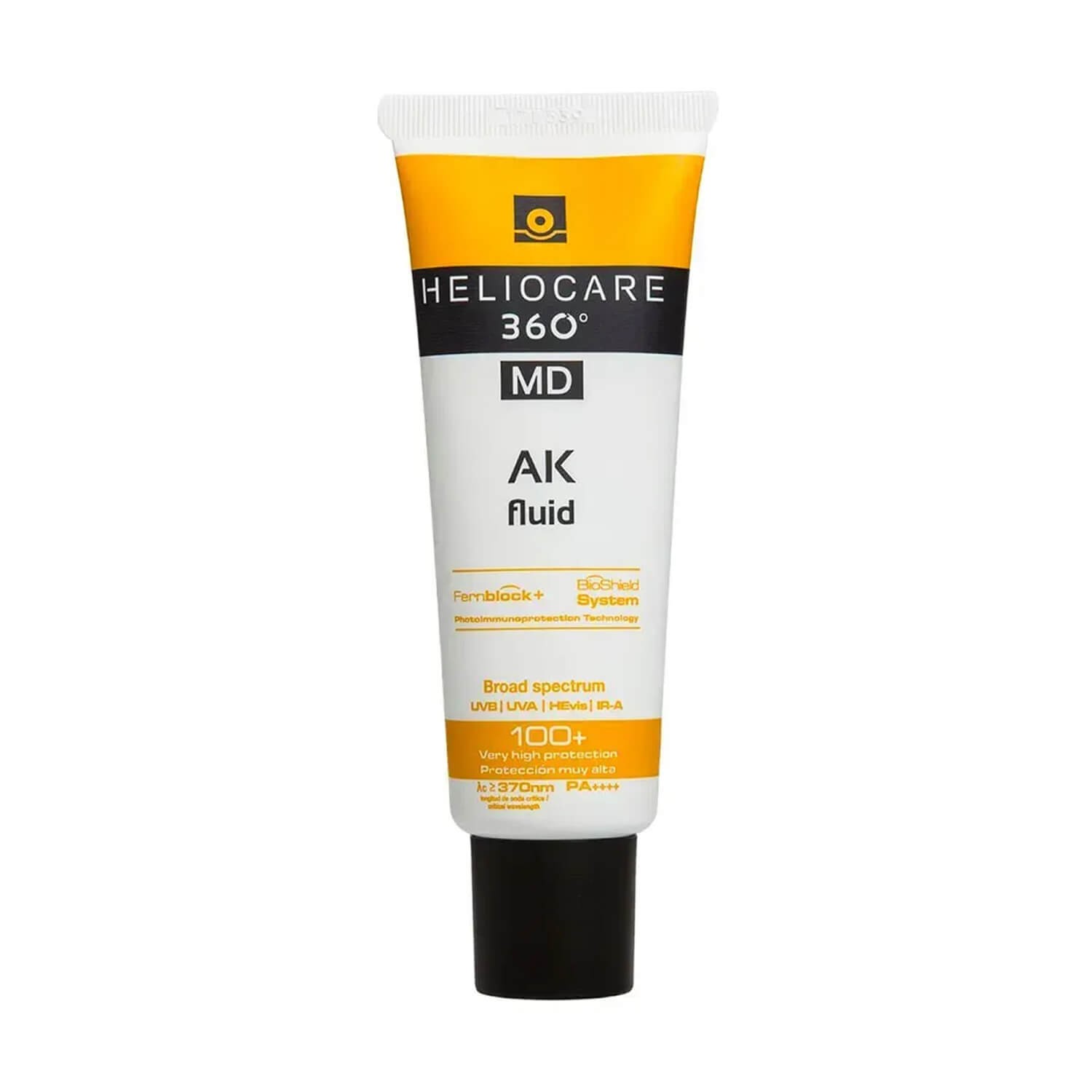 Сонцезахисний крем-флюїд АК з тотальним захистом Cantabria Labs SPF 100+ Heliocare 360 ​​MD AK Fluid Sunscreen 