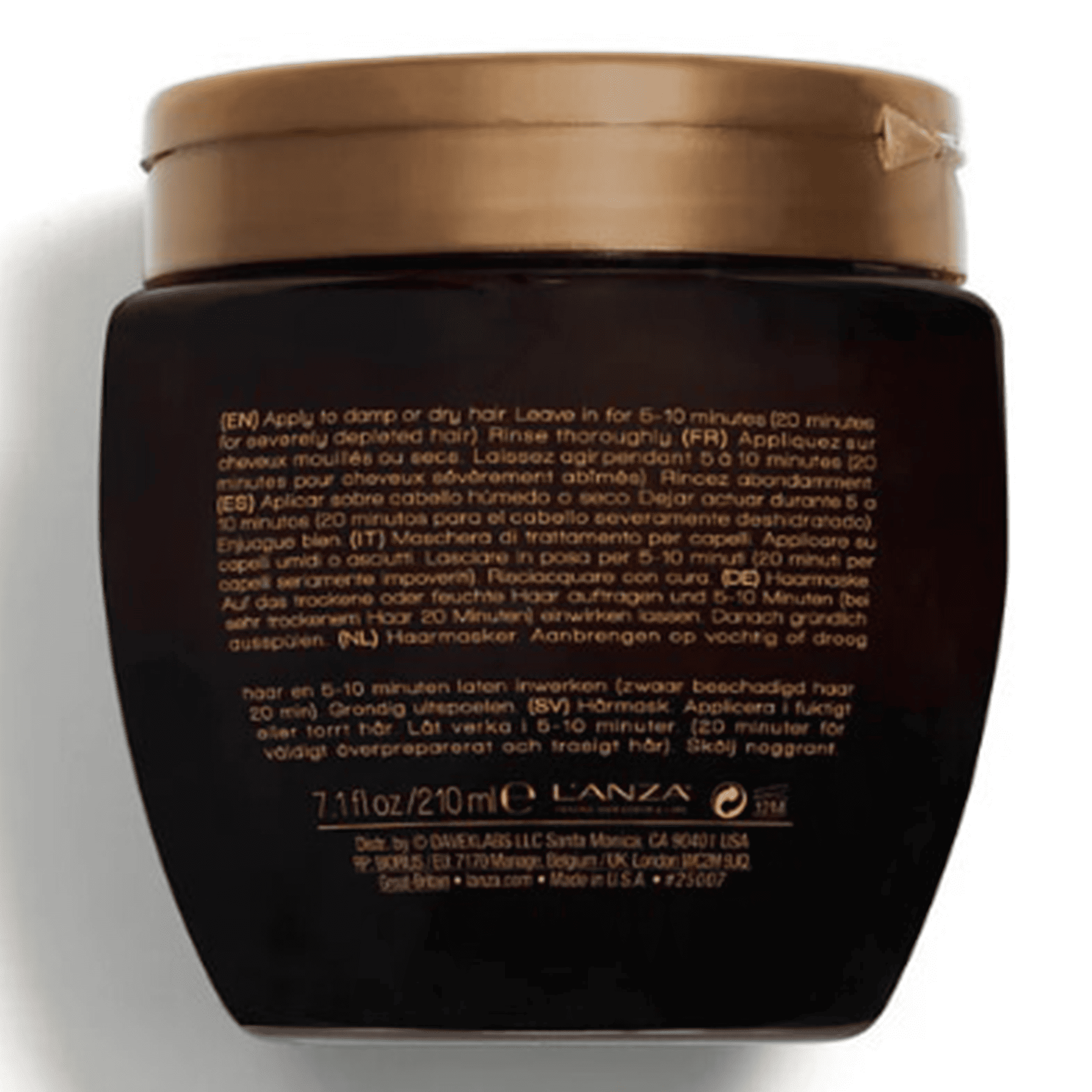 Интенсивная липидная маска для волос с кератиновым эликсиром L’anza Keratin Healing Oil Intesive Hair Masque
