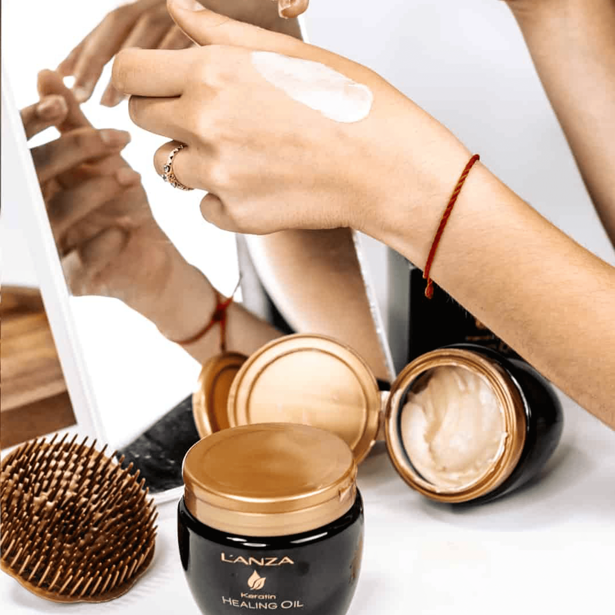 Интенсивная липидная маска для волос с кератиновым эликсиром L’anza Keratin Healing Oil Intesive Hair Masque