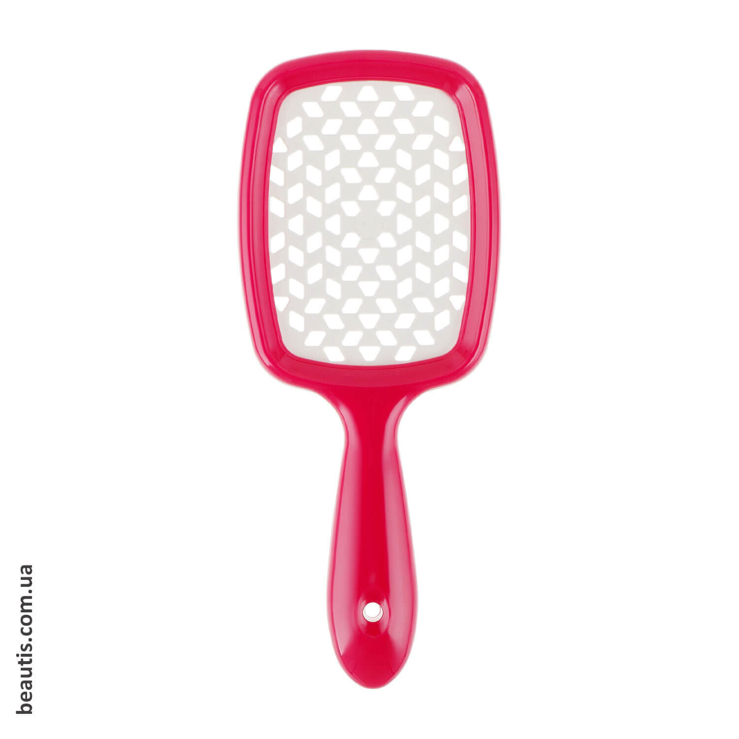 Гребінець червоний з білим Janeke Superbrush Standart Red Color