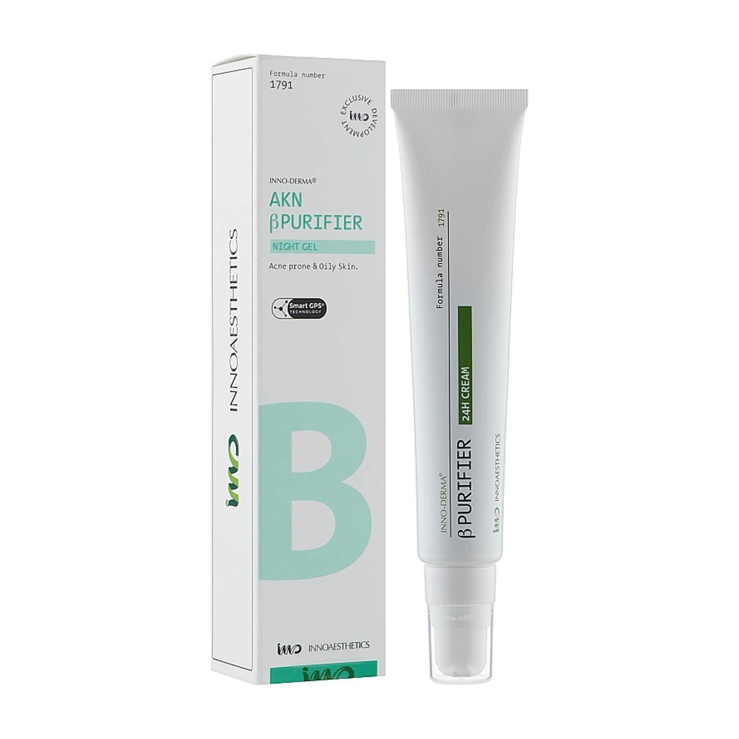 Innoaesthetics Akn βpurifier Night Gel - Ночной крем для кожи с акне и pre-peel терапии