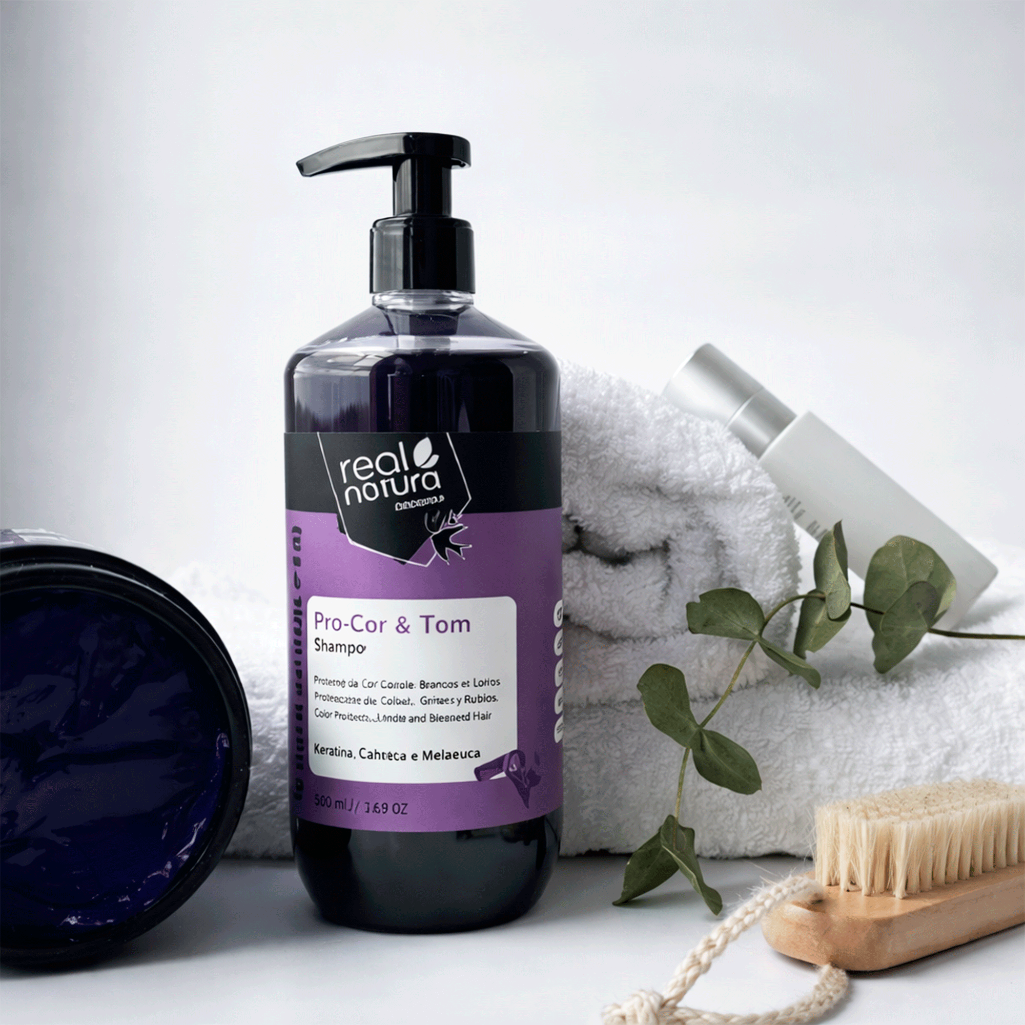 Шампунь для блонду і сивого волосся Real Natura Sem Sal Pro-Cor E Tom Shampoo