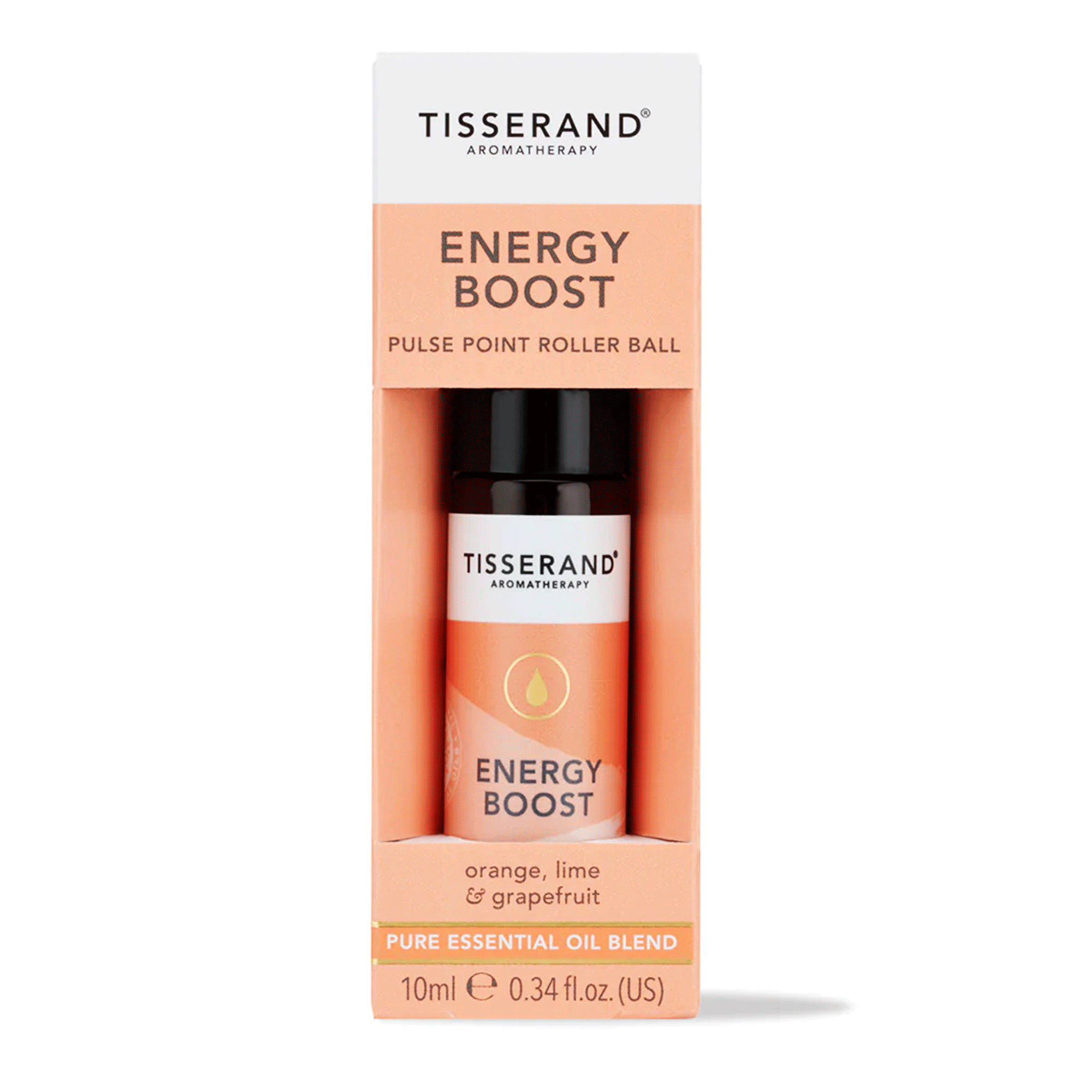 Tisserand Pulse Point Roller Ball Energy Boost - Роллер для пульсовых точек "Заряд энергии"