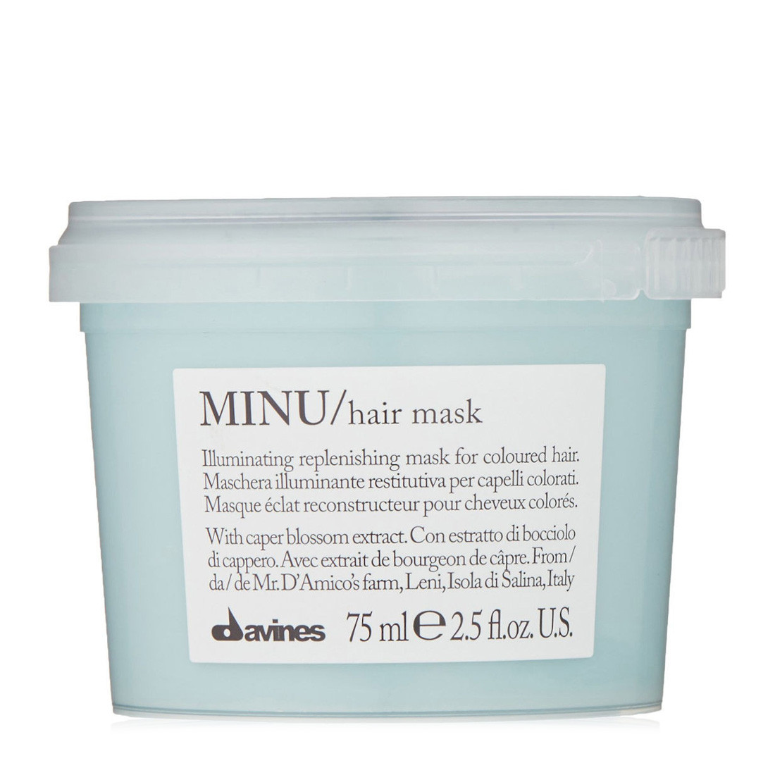 Маска для захисту кольору фарбованого волосся Davines MINU Hair Mask