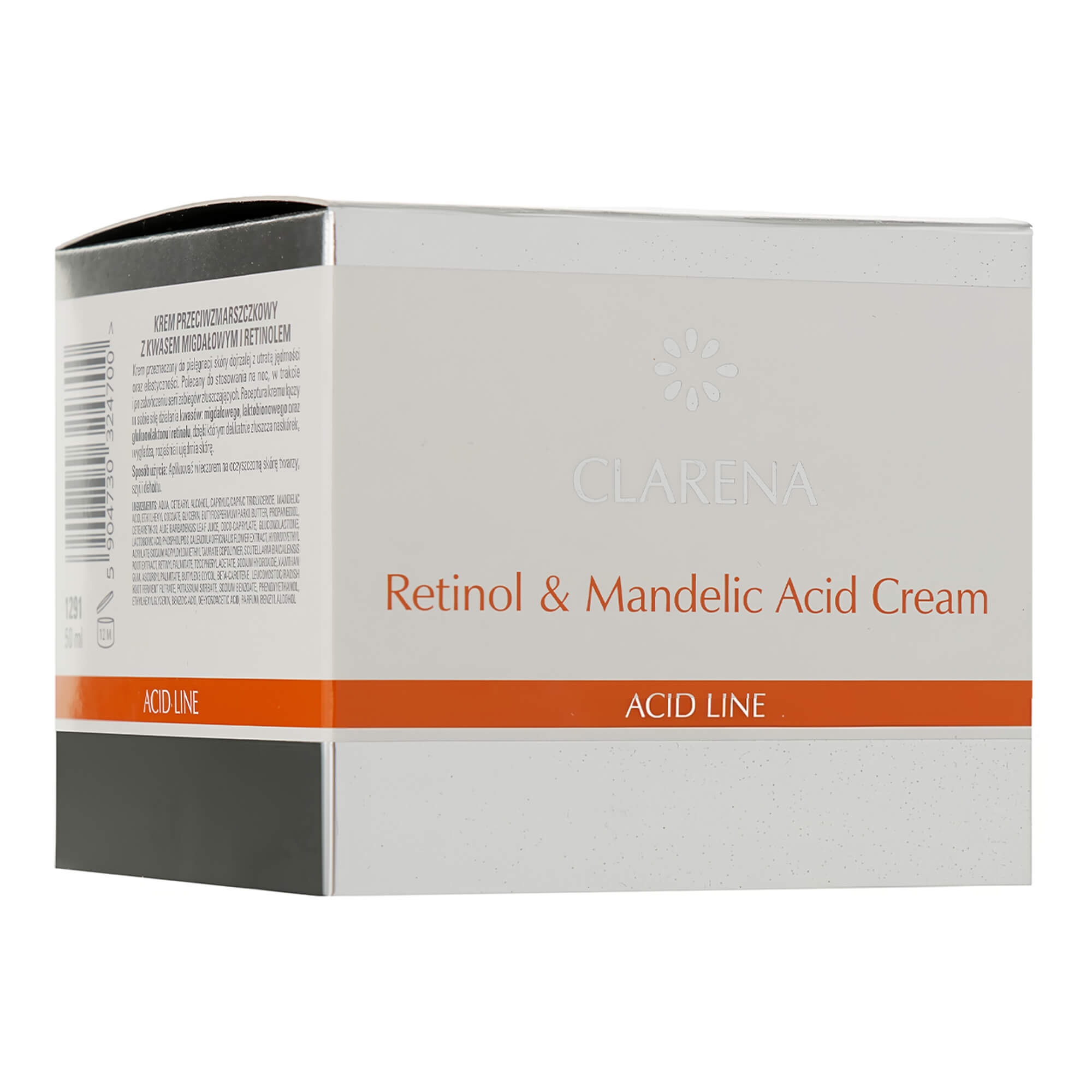 Крем против морщин с миндальной кислотой и ретинолом Clarena Retinol & Mandelic Acid Cream