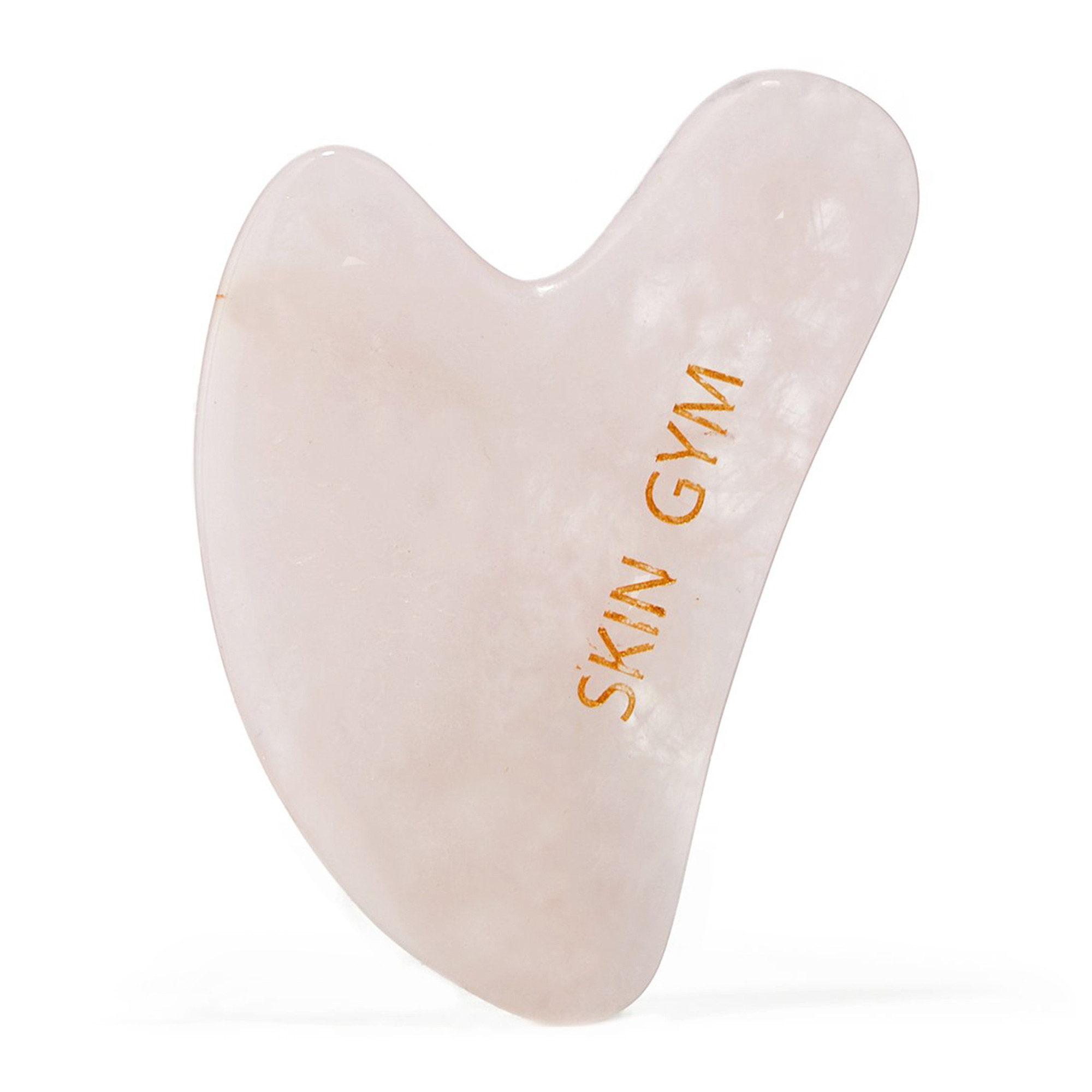 Скребок гуашу Skin Gym Rose Quartz Crystal Sculpty Heart Gua Sha