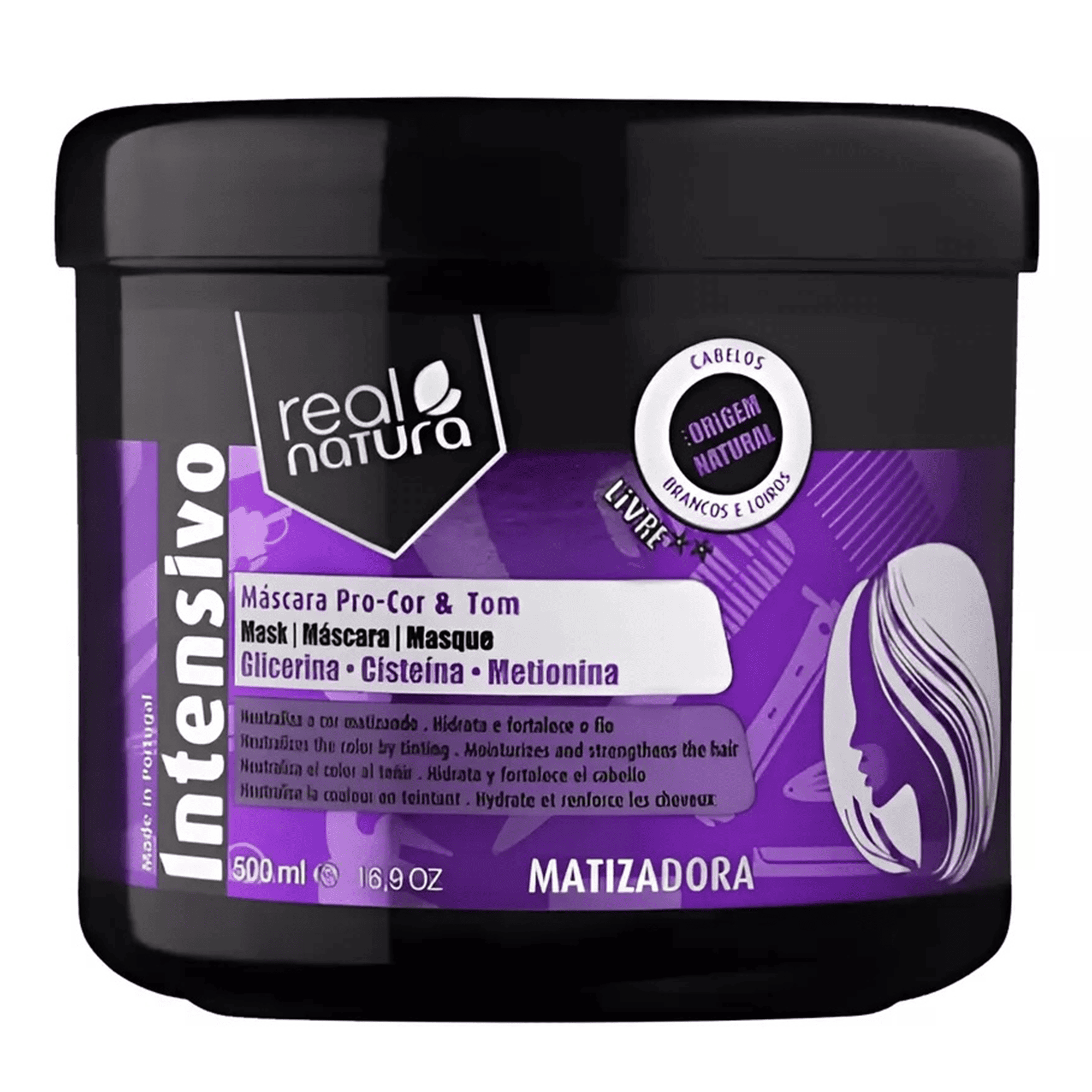 Real Natura Sem Sal Pro-Cor e Tom Matizante - Маска для нейтрализации желтизны