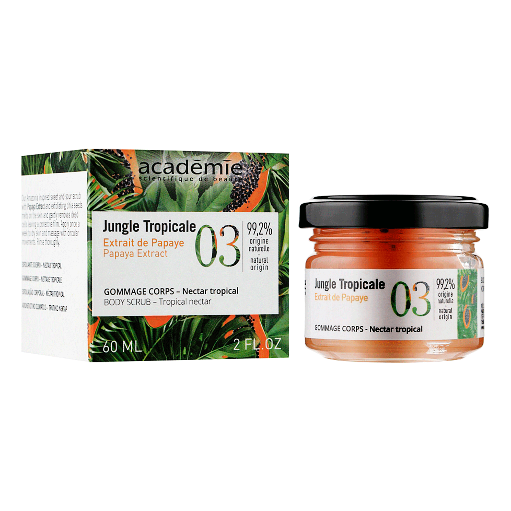 Скраб для тела Тропический нектар Academie Jungle Tropicale Body Scrub Tropical Nectar