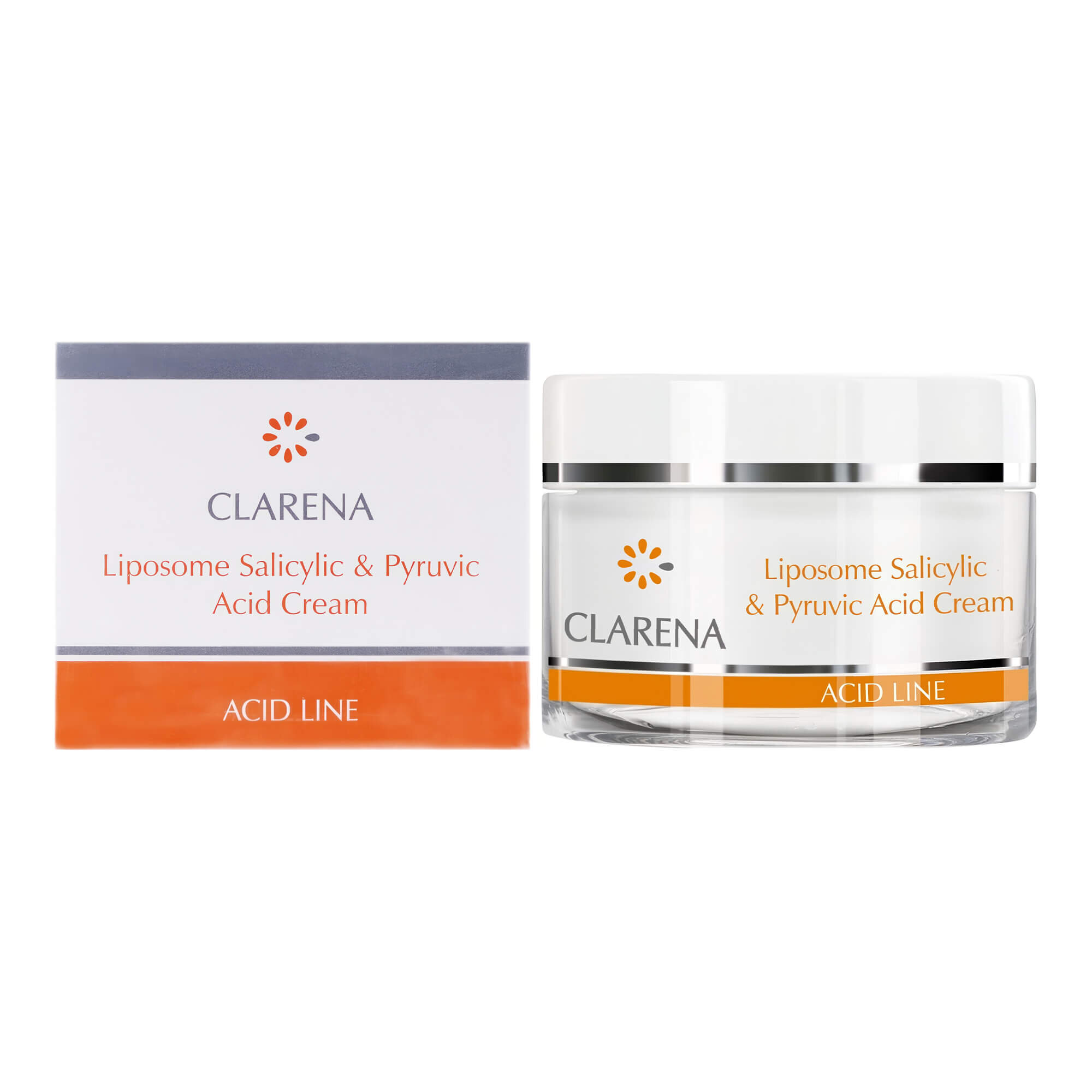 Крем против акне с пировиноградной и салициловой кислотами Clarena Liposome Salicylic and Pyruvic Acid Cream