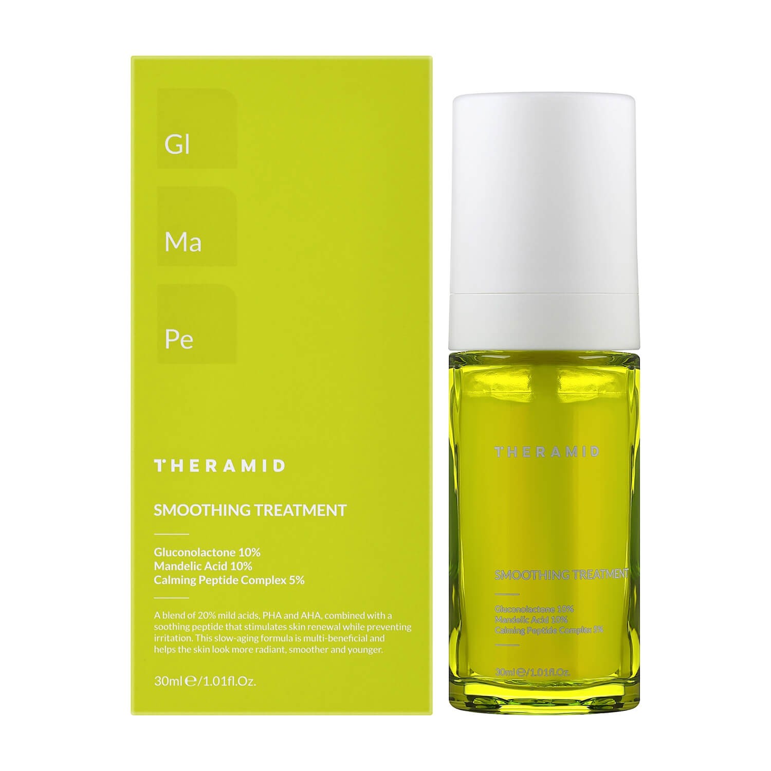 Theramid Smoothing Treatment Anti-Aging Serum with Mild Acids for Even Radiance цена