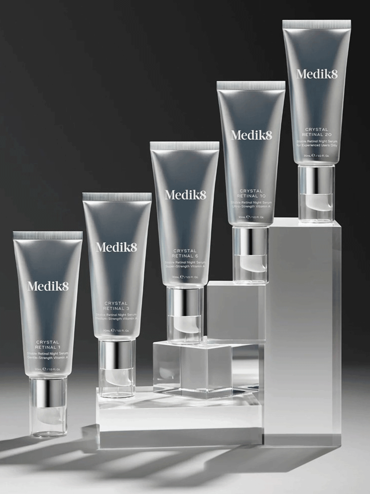 Мощный ночной дуэт для более гладкой, упругой и сияющей кожи. Medik8 Crystal Retinal 24 + Advanced Night Restore