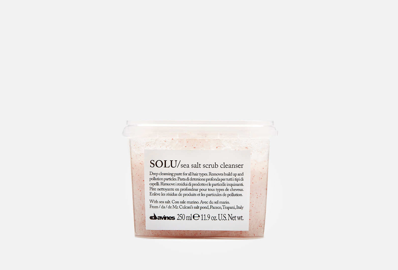 Паста-скраб, що очищає, з морською сіллю Davines SOLU Sea Salt Scrub Cleanser