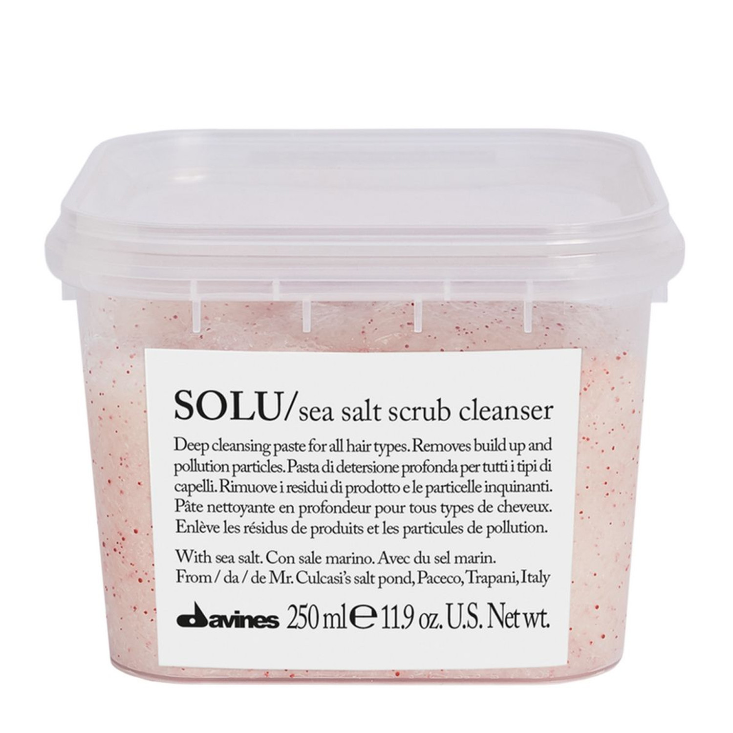 Davines SOLU Sea Salt Scrub Cleanser - Очищающая паста-скраб с морской солью