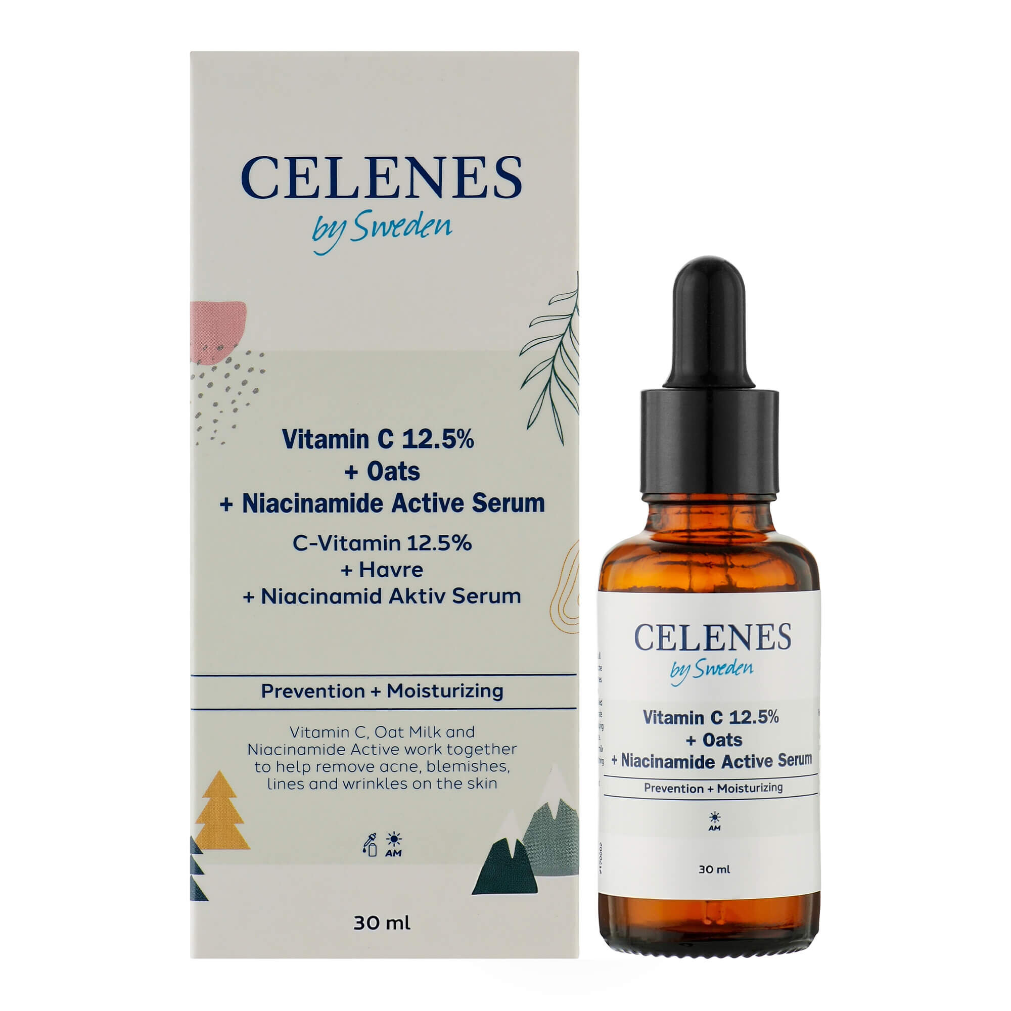 celenes by sweden vitamin c 12 5 oats niacinamide