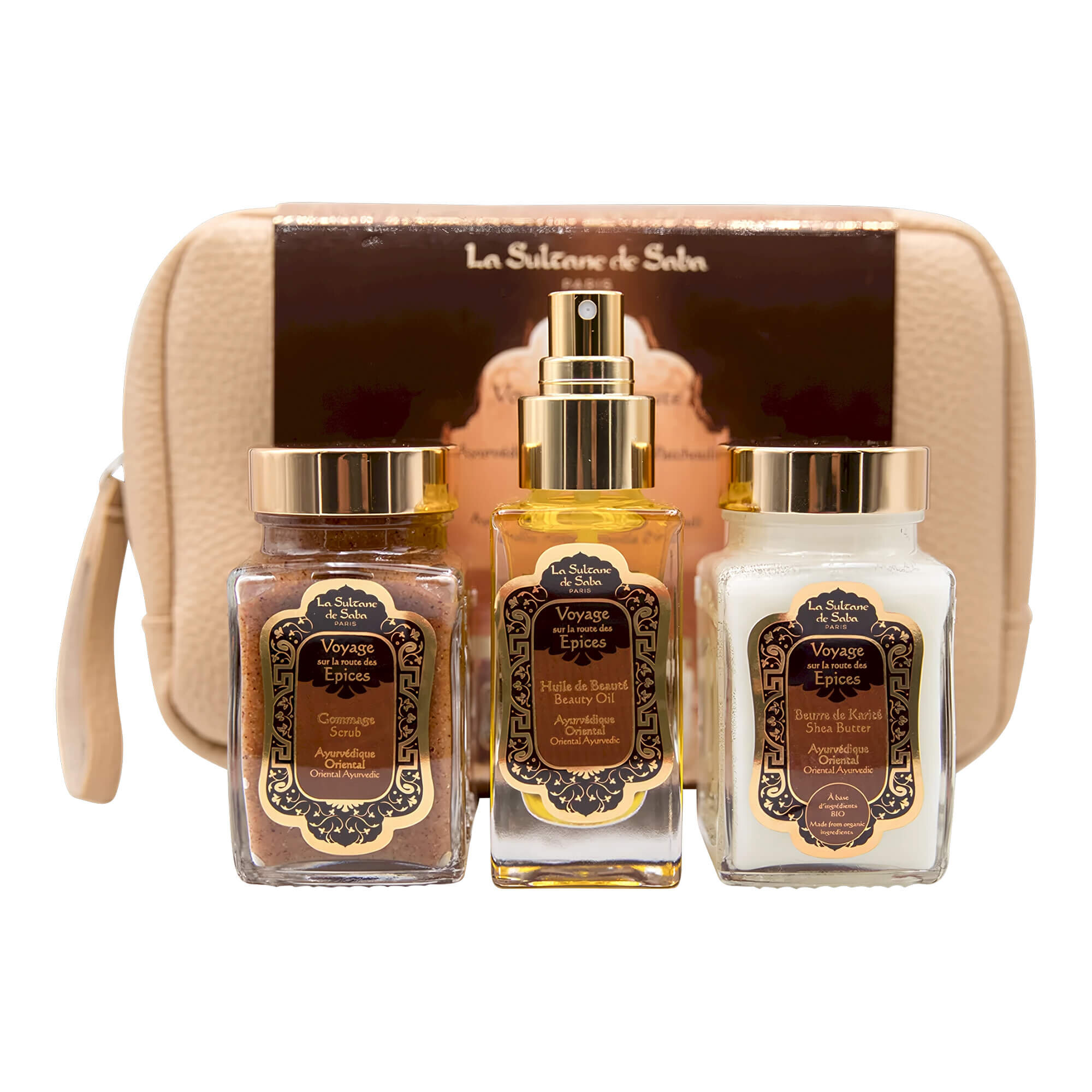La Sultane de Saba Coffret Voyage sur la Route des Epices Ayurvedique - Набір для тіла аюрведичний