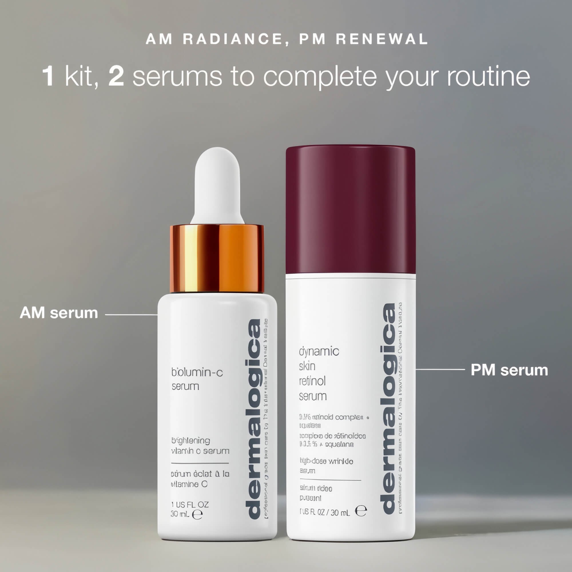 Набор Дуэт для сияния и восстановления кожи Dermalogica AM Radiance + PM Renewal