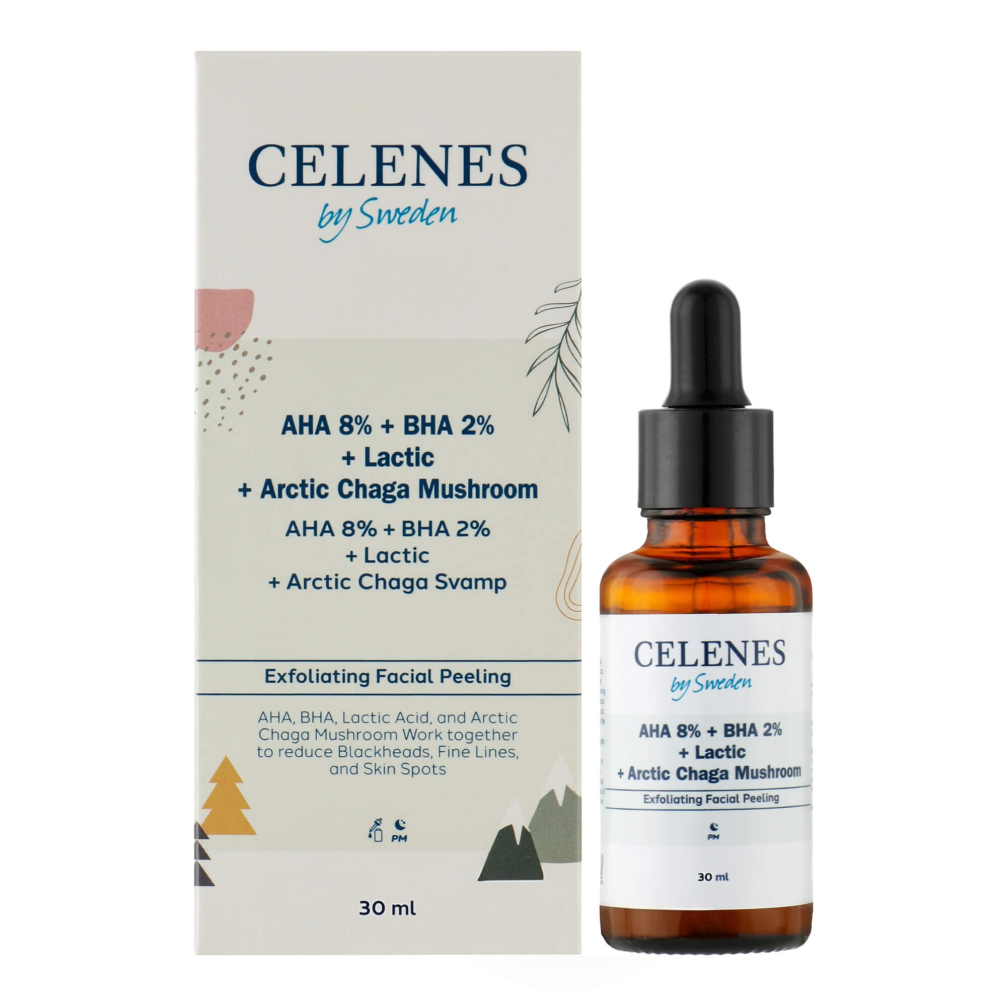 celenes aha 8 bha 2 lactic arctic chaga mushroom цена