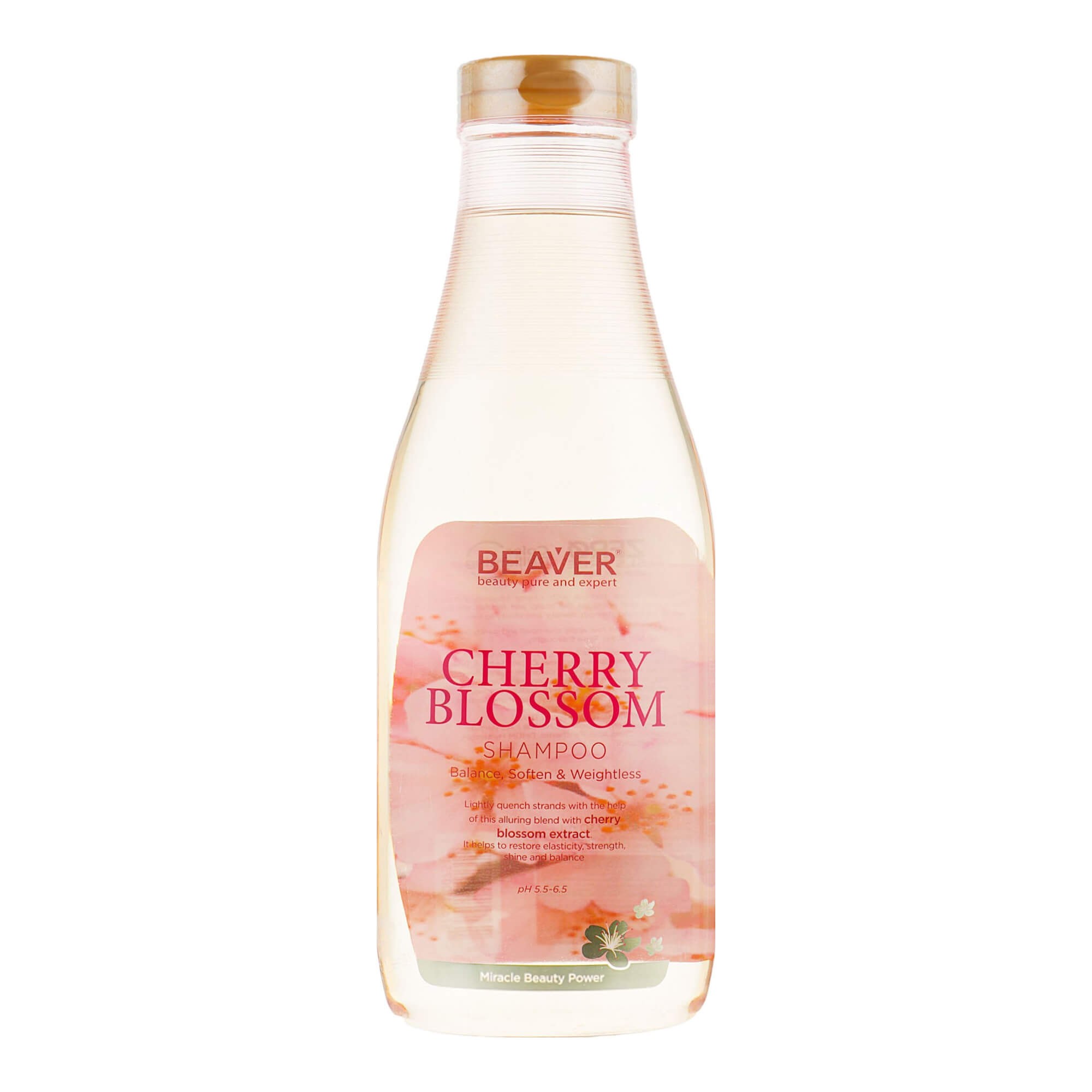 Beaver Cherry Blossom Shampoo - Шампунь с экстрактом цветов сакуры для повседневного применения