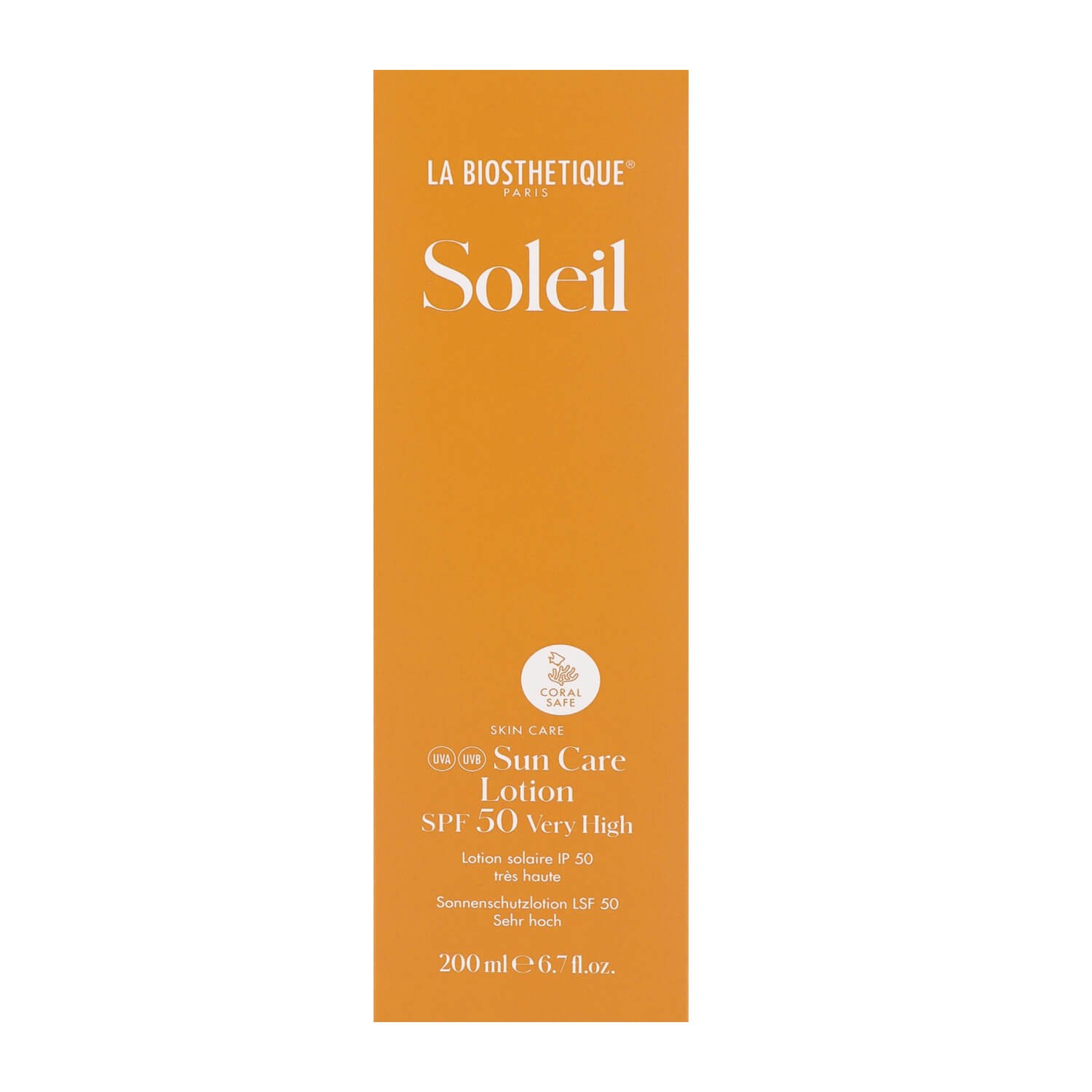 Лосьйон для тіла сонцезахисний водостійкий La Biosthetique Sun Care Body Lotion SPF 50