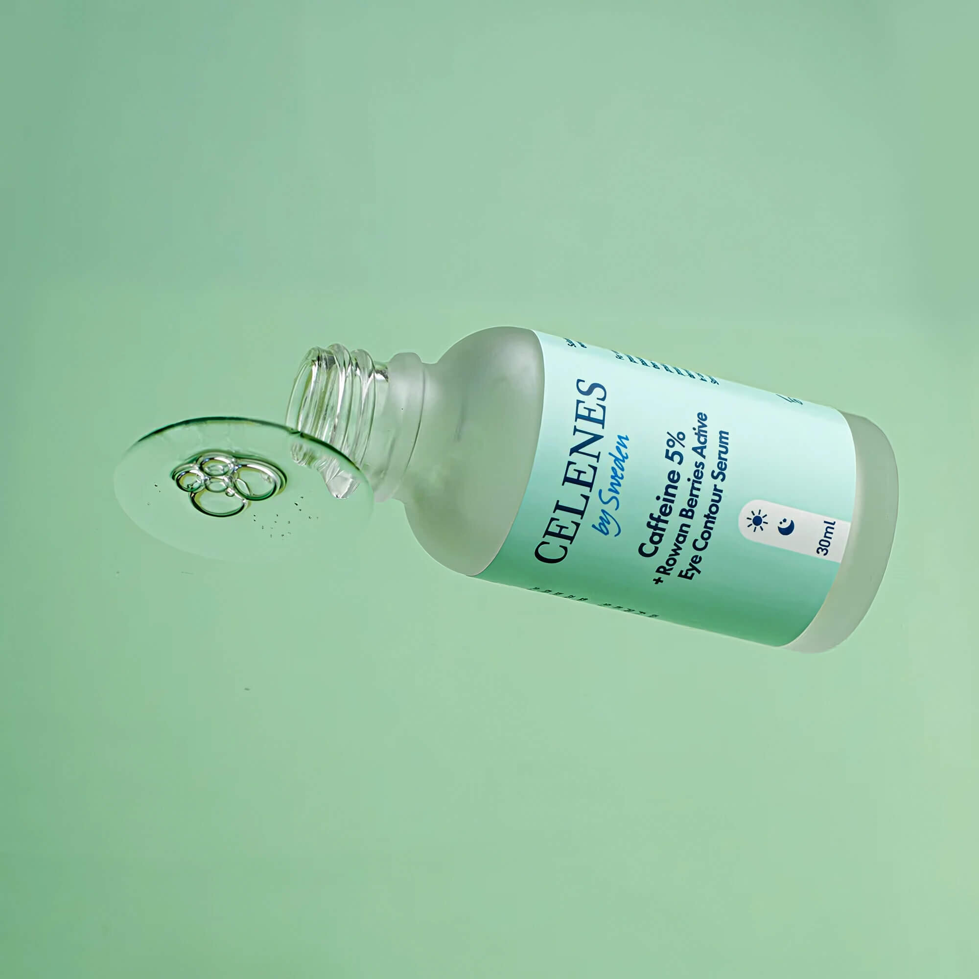 Сироватка від набряків для зони навколо очей Celenes Caffeine 5% + Rowan Berries Active Eye Contour Serum