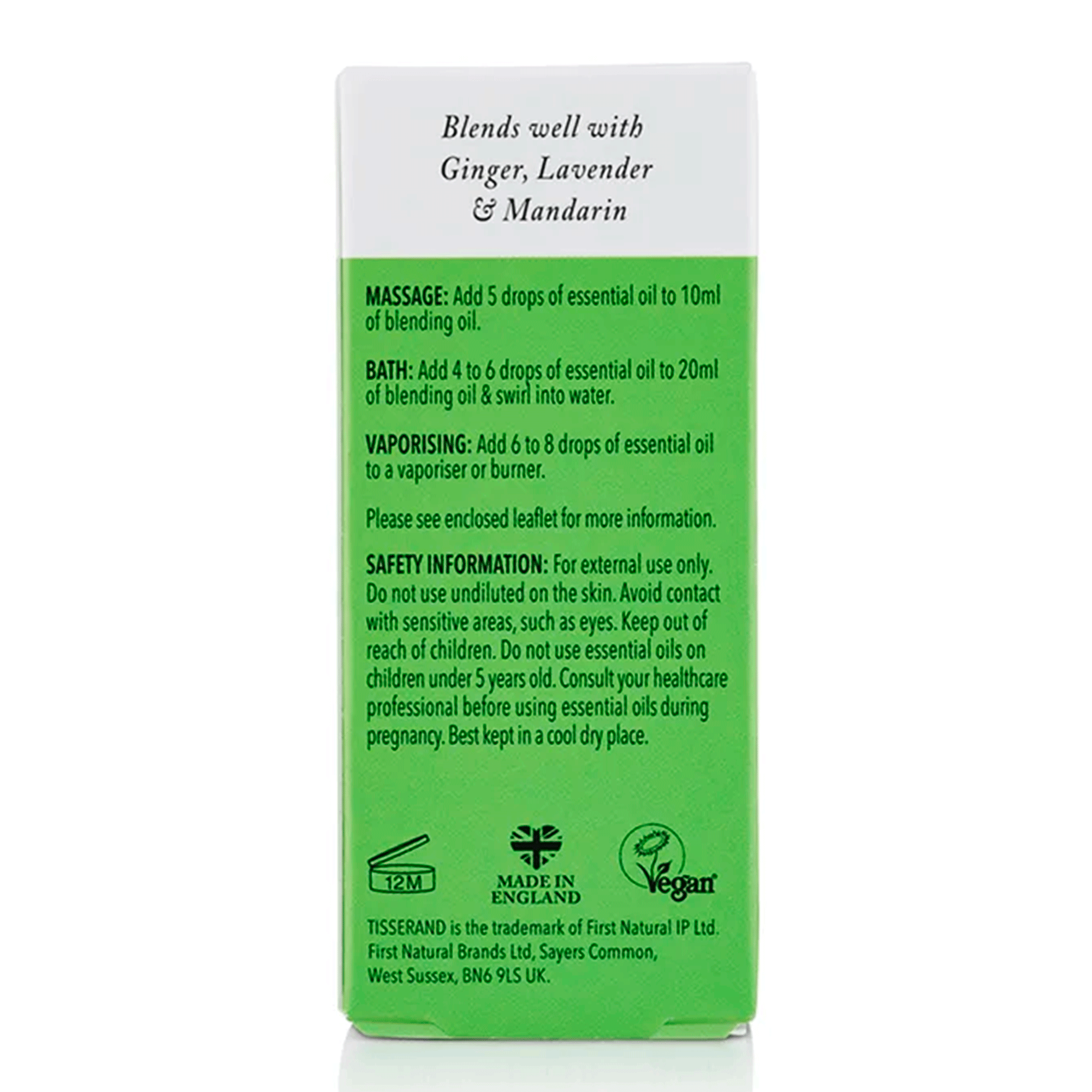 Органическое эфирное масло лайма Tisserand Lime Organic Essential Oil