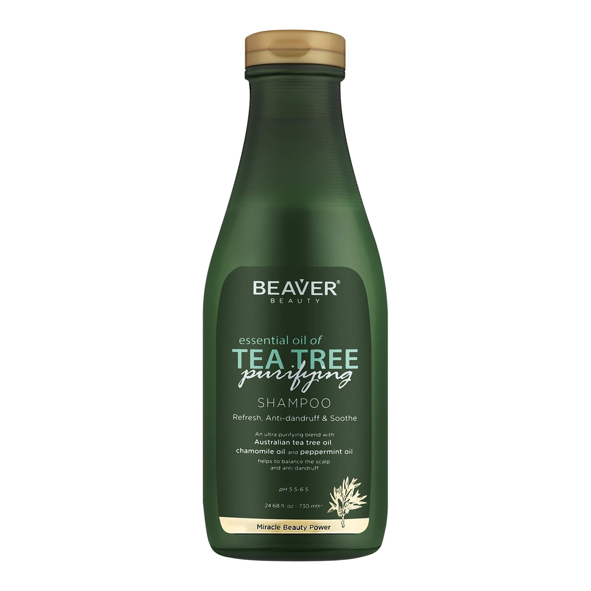 Beaver Essential Oil of Tea Tree Shampoo - Шампунь с маслом чайного дерева для жирных волос